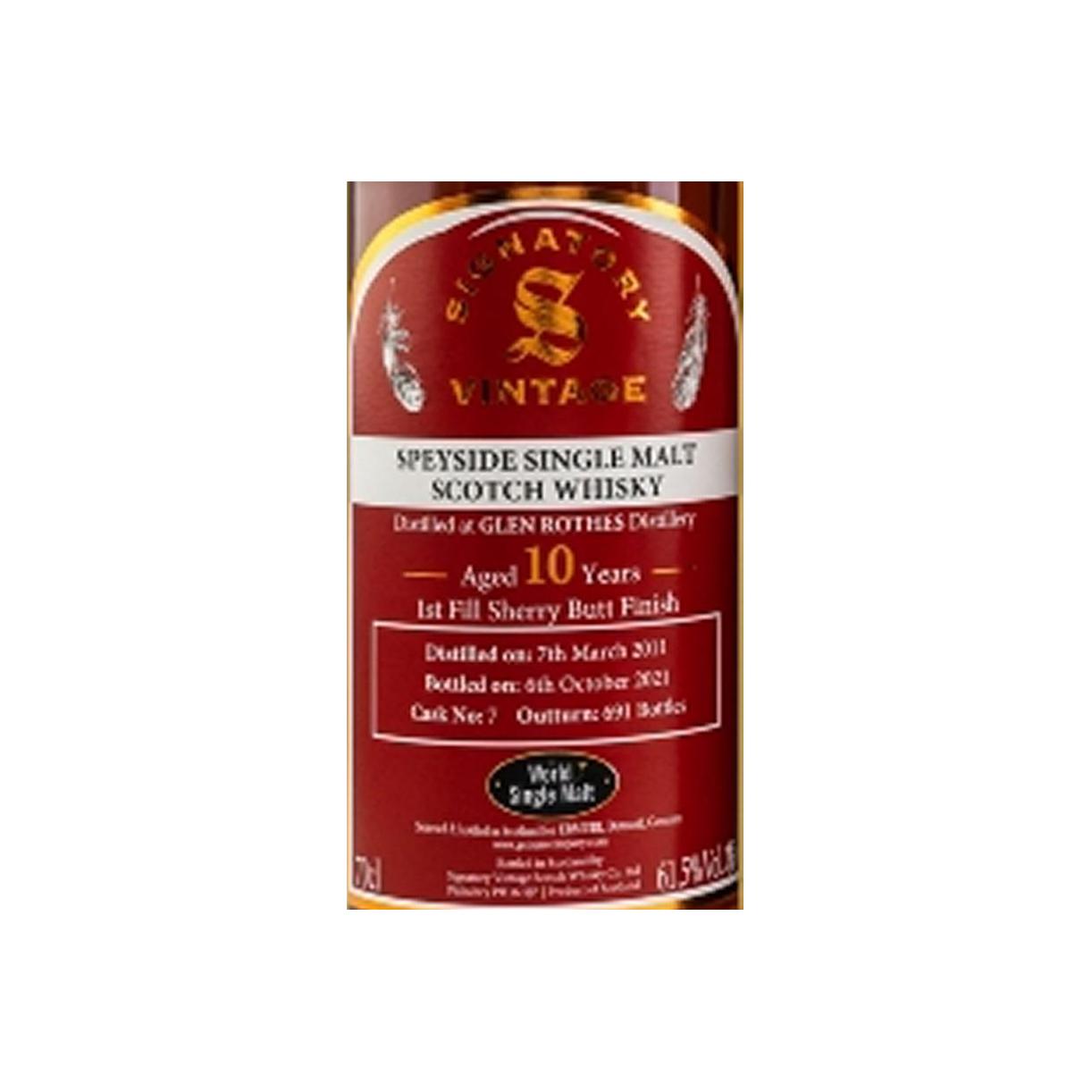 The Glenrothes 2011 10 Years Single Malt Whisky