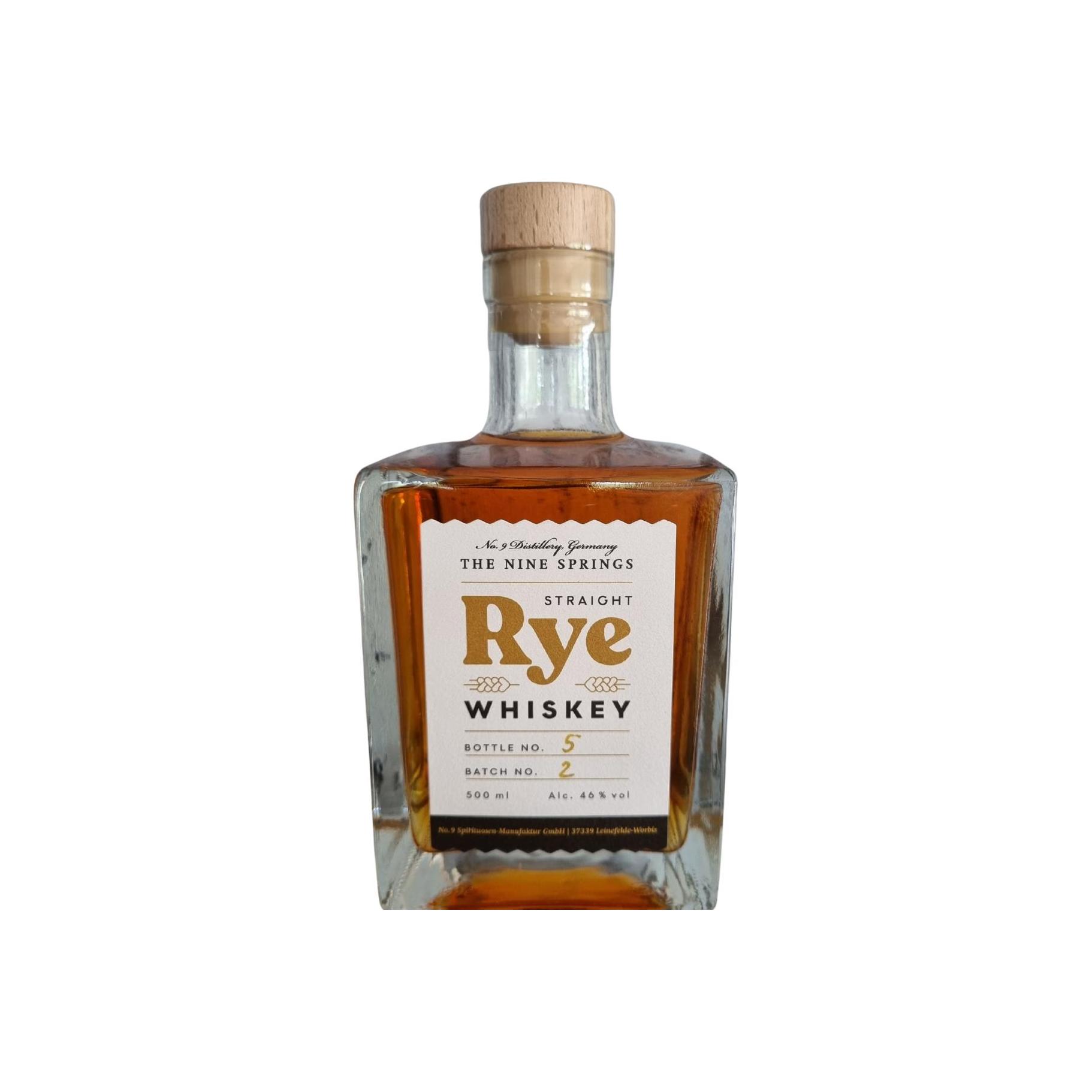 The Nine Springs Straight Rye Whiskey