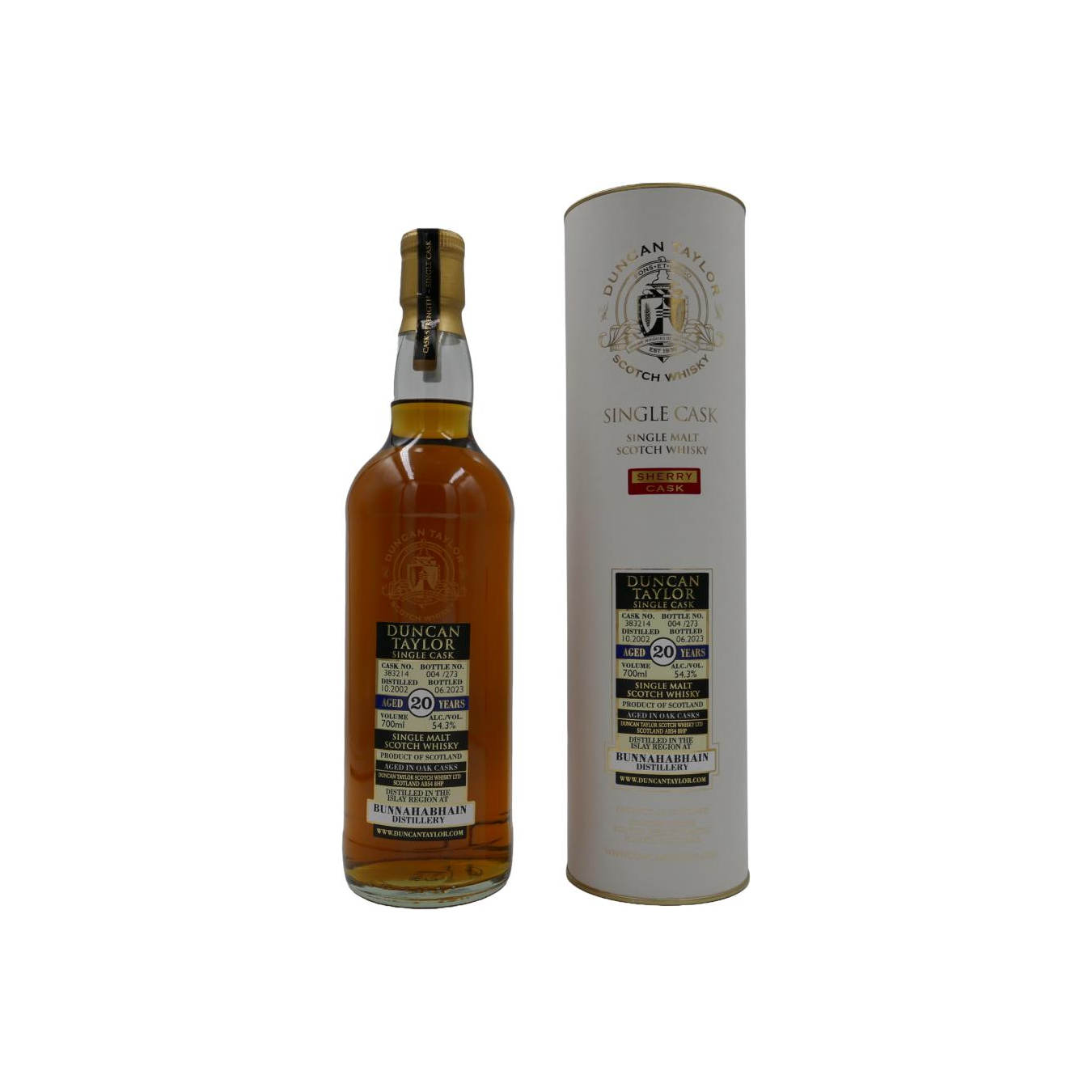 Bunnahabhain Single Cask 2002 20 Years Single Malt Whisky 2
