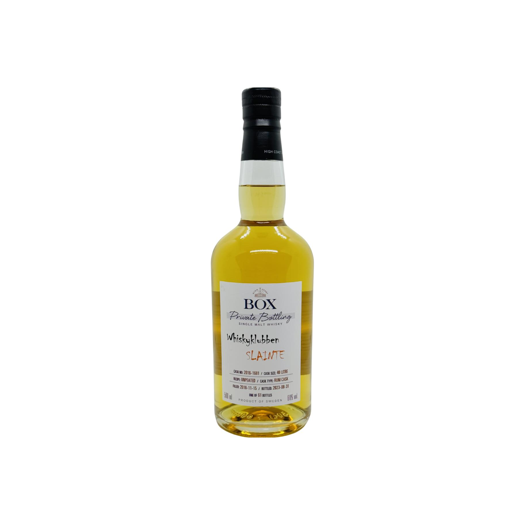 Box Private Bottling 2016 Single Malt Whisky