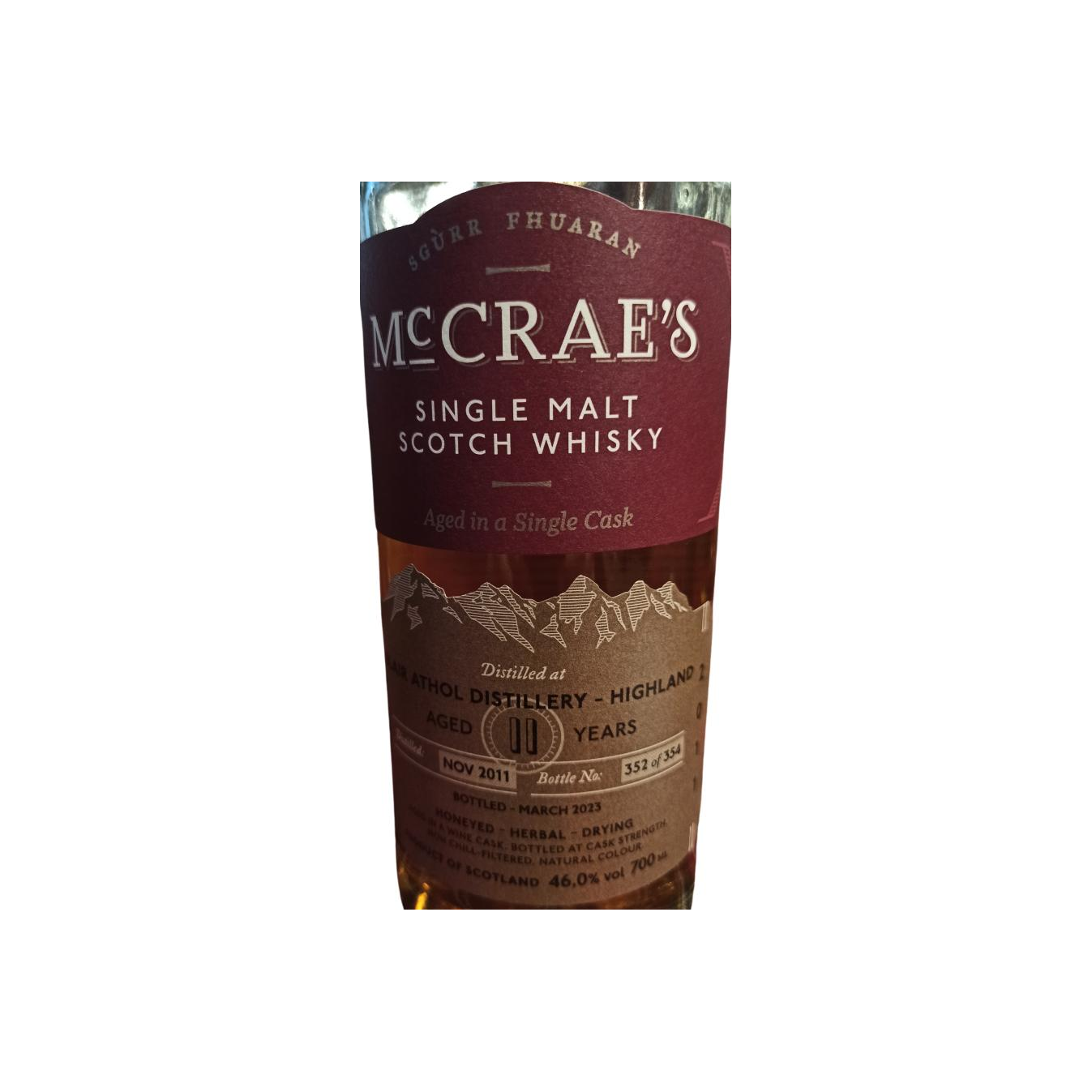 Blair Athol 2011 11 Years Single Malt Whisky