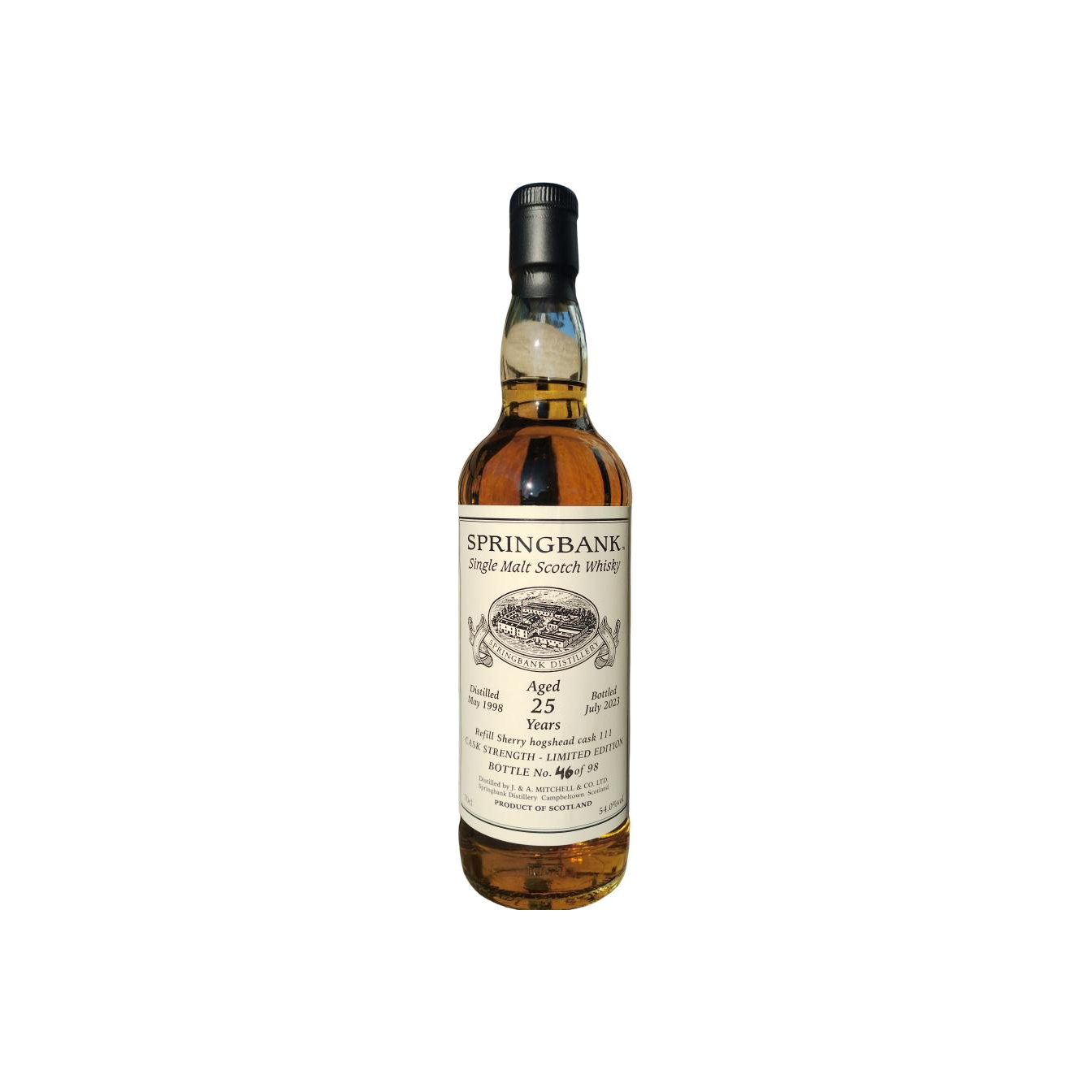 Springbank Private Bottling 1998 25 Years Single Malt Whisky