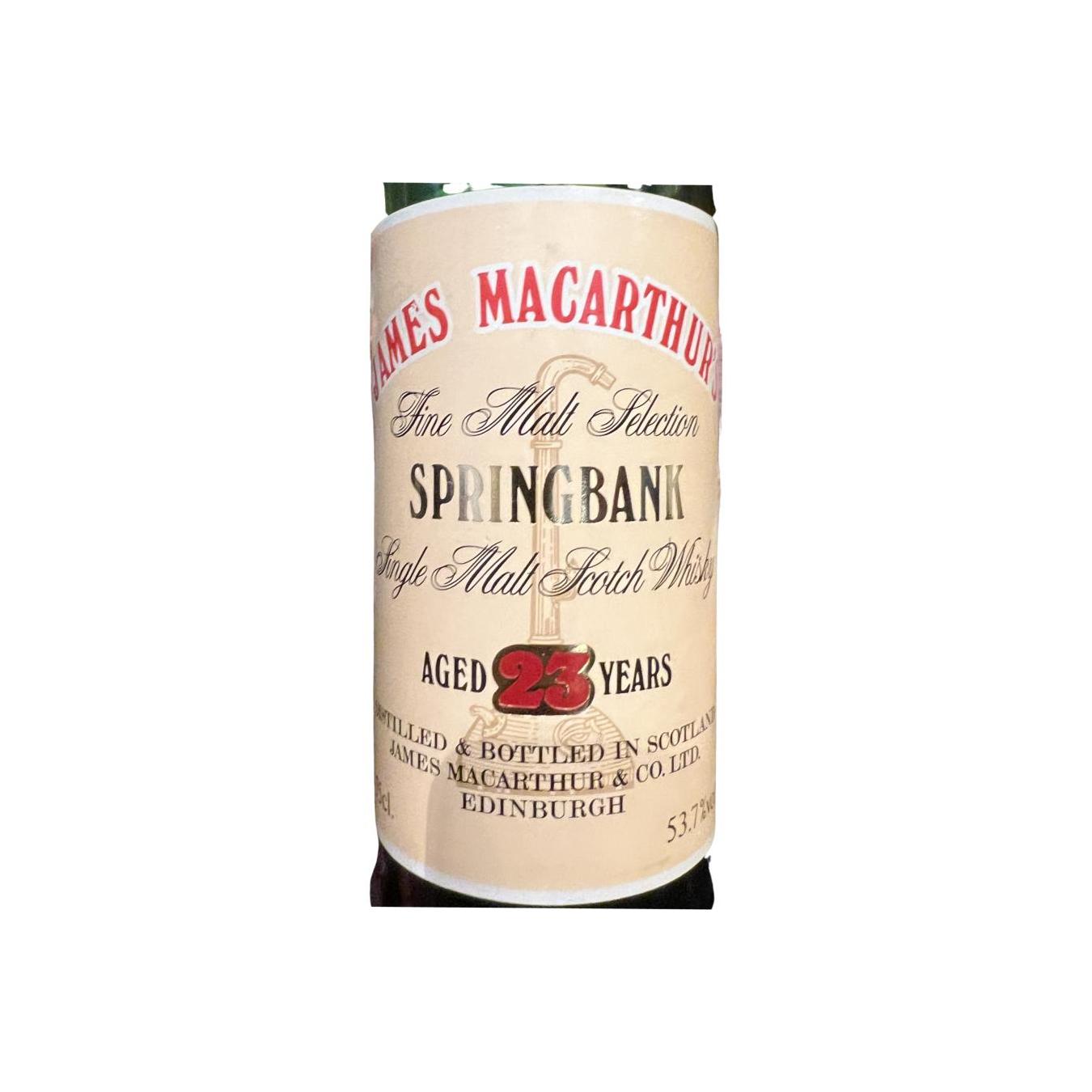 Springbank 23 Years Single Malt Whisky