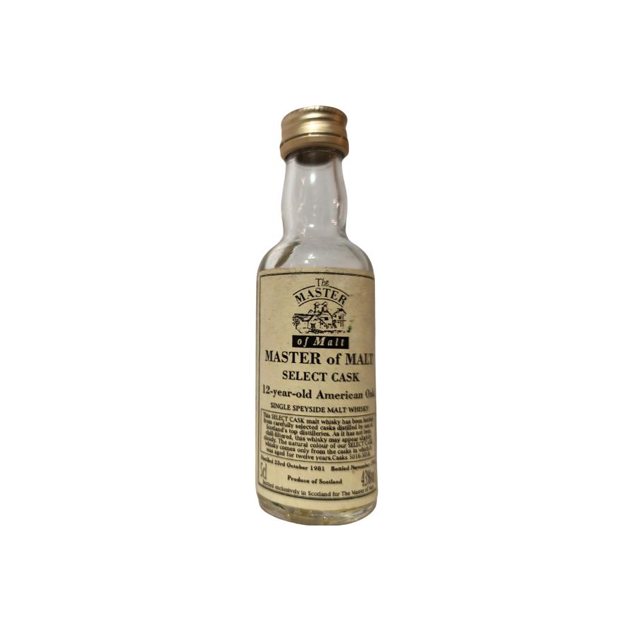 Single Speyside Malt Whisky 1981 MoM