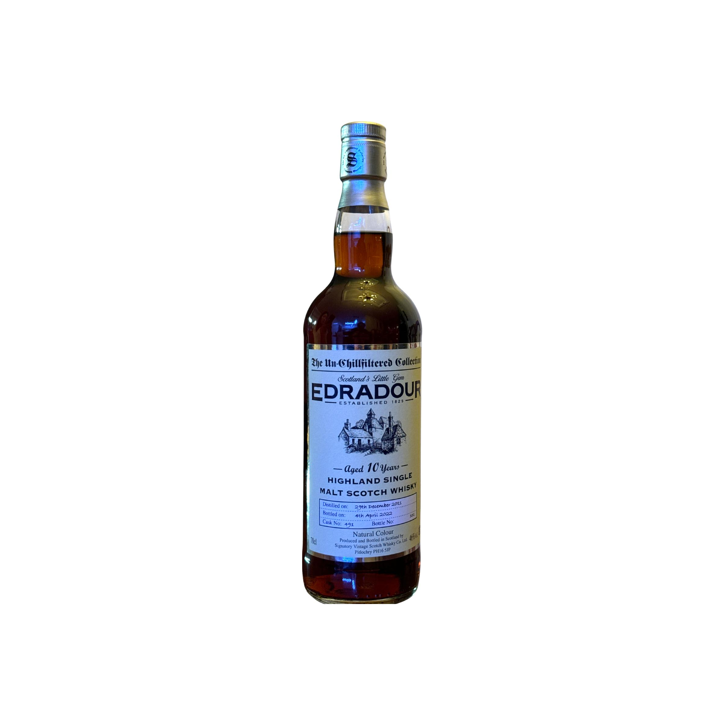 Edradour The Un-Chillfiltered Collection 2011 10 Years Single Malt Whisky