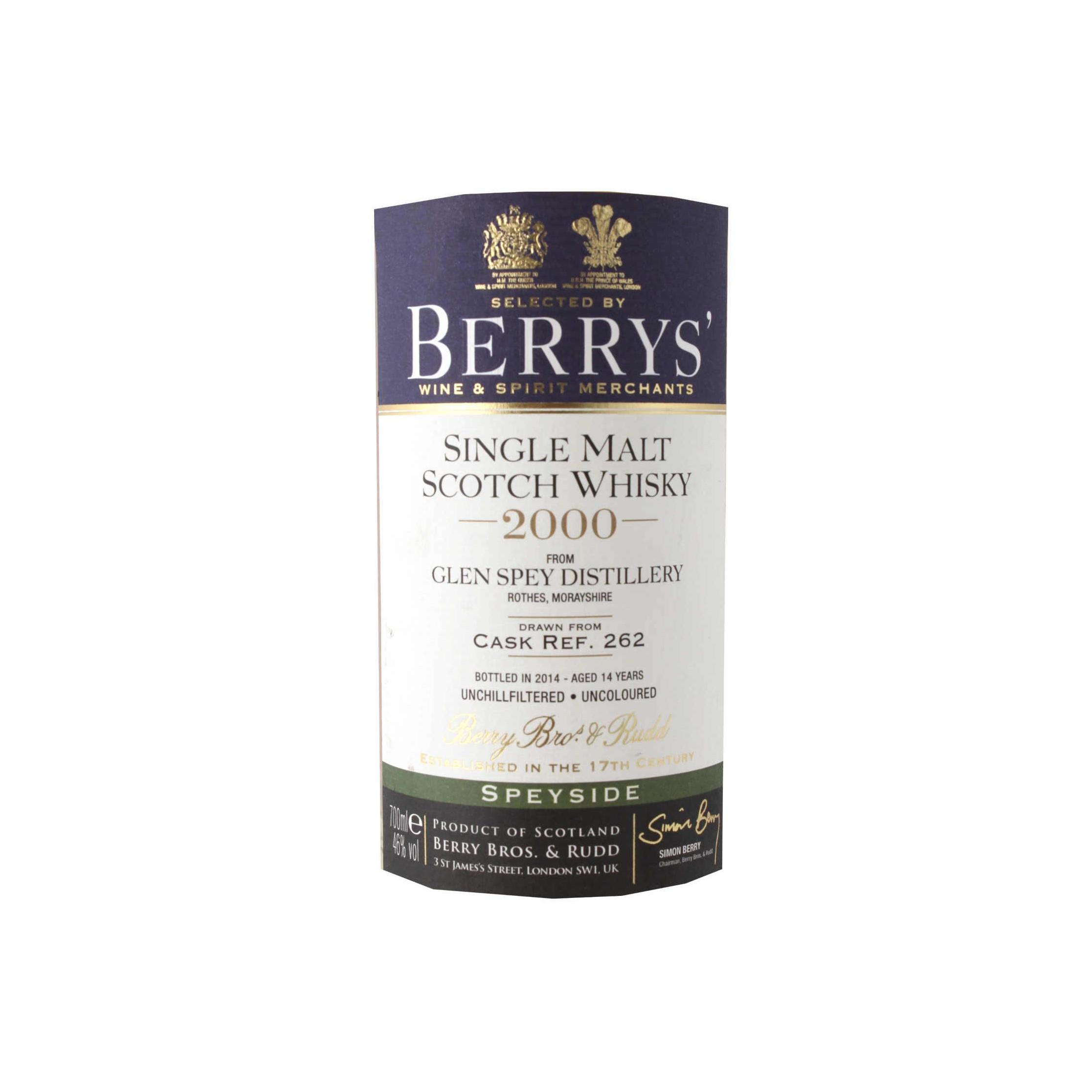 Glen Spey 2000 14 Years Single Malt Whisky
