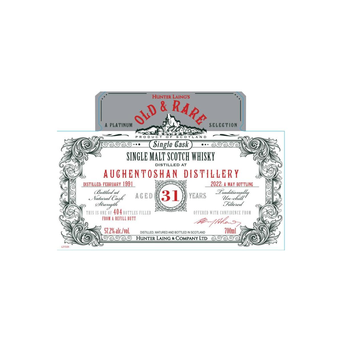 Auchentoshan 1991 31 Years Single Malt Whisky