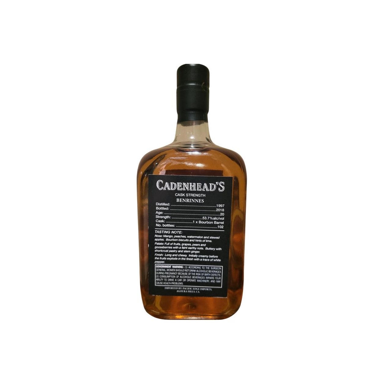 Benrinnes Single Cask 1997 20 Years Single Malt Whisky 2