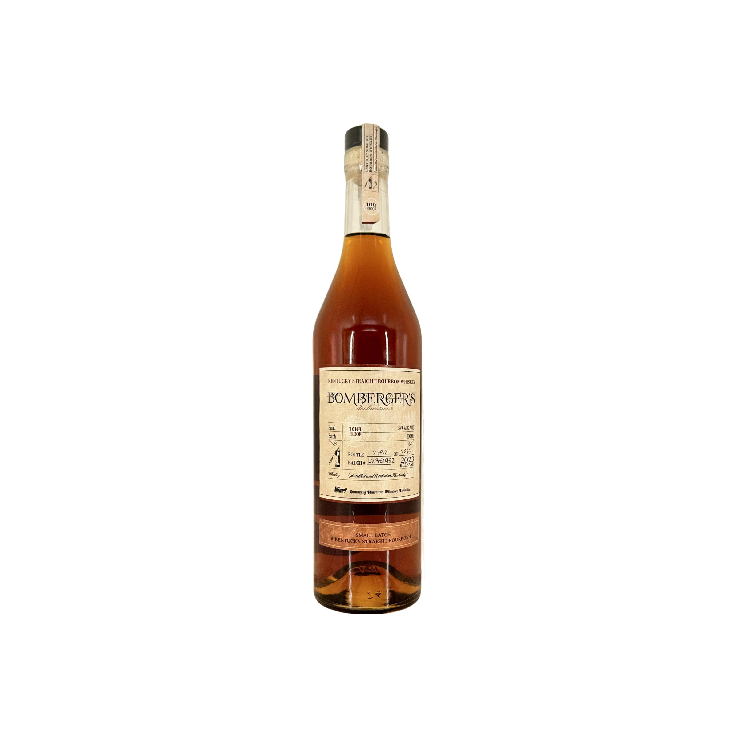 Bomberger's Kentucky Straight Bourbon Whiskey Bourbon Whisky