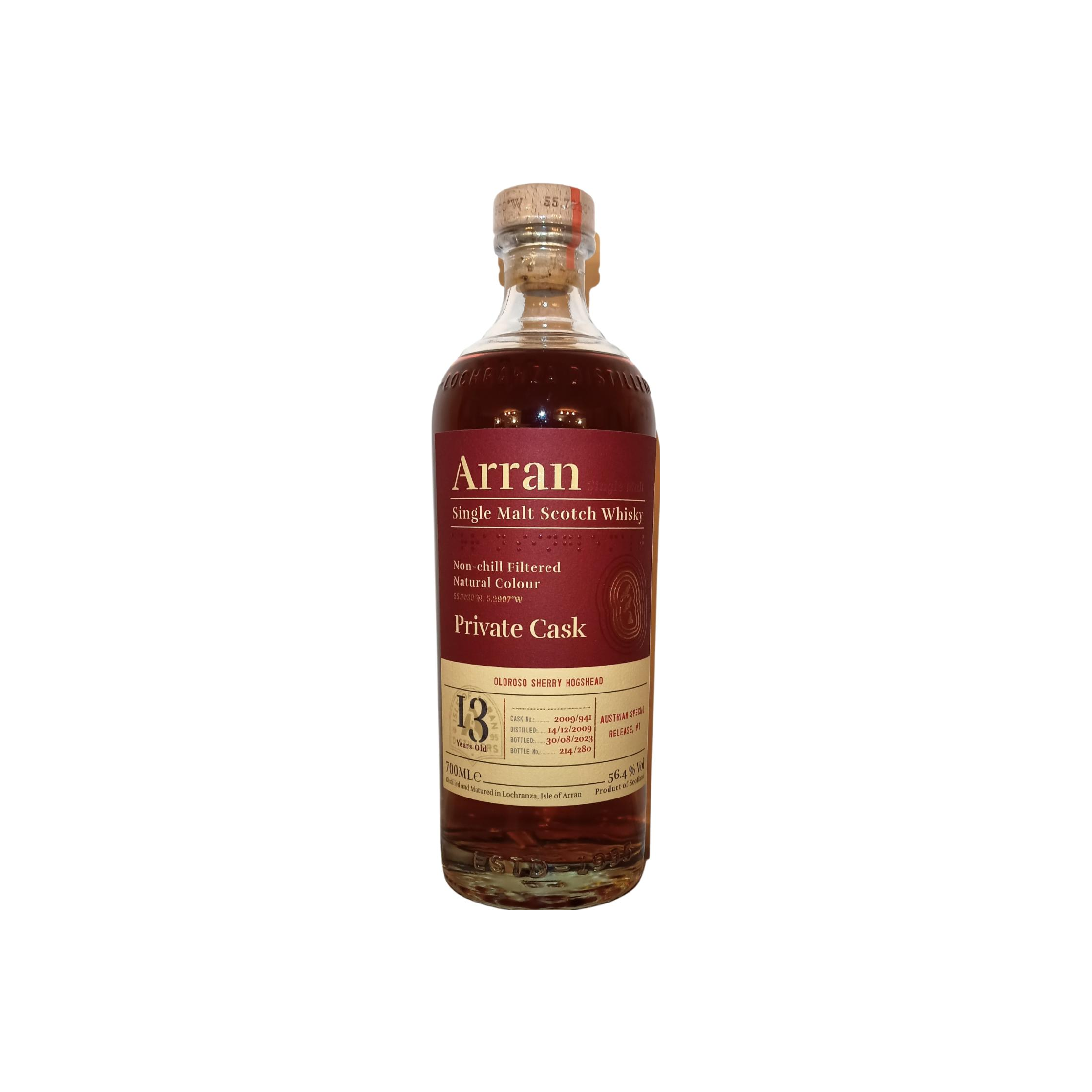 Arran Private Cask 2009 13 Years Single Malt Whisky