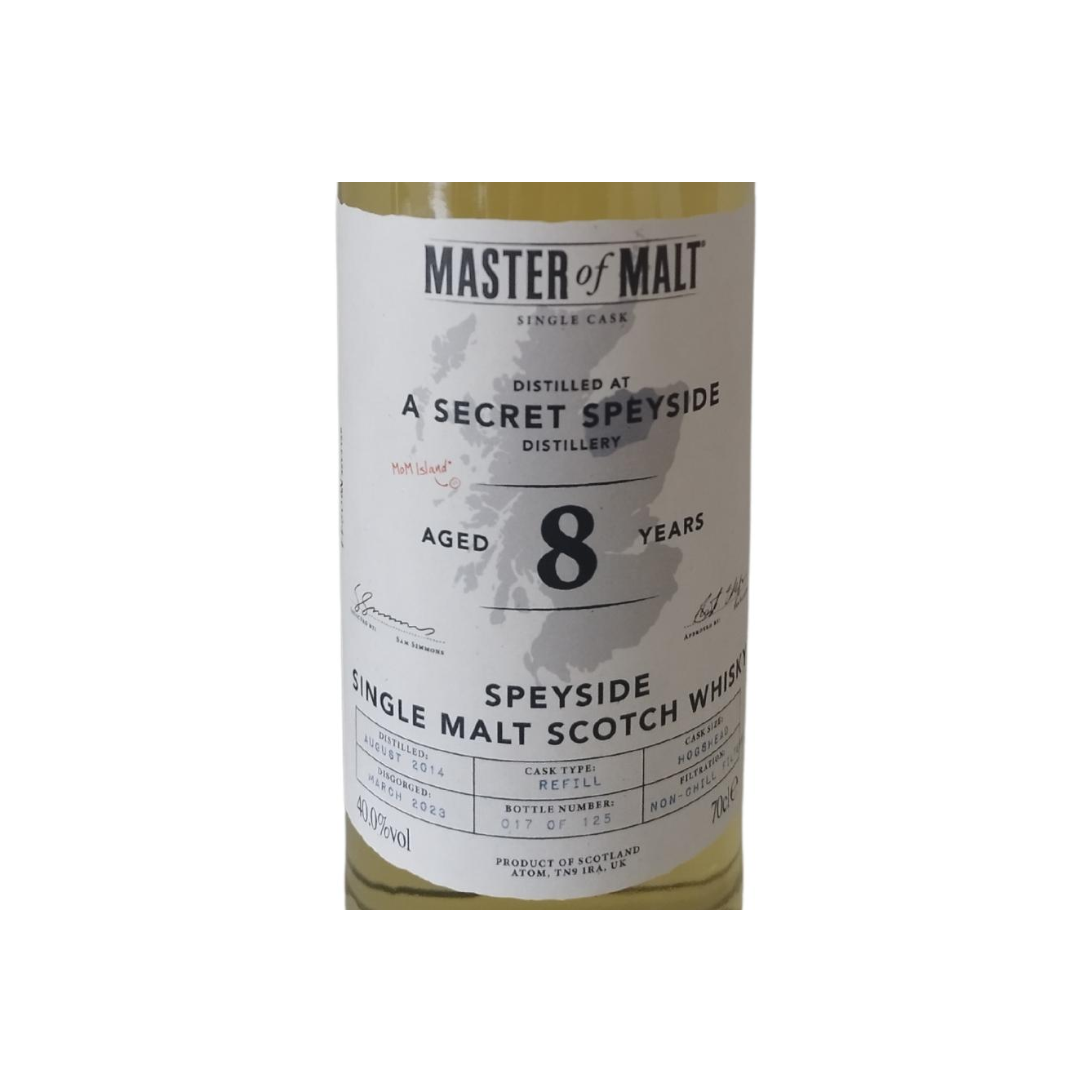 A Secret Speyside Distillery 2014 MoM