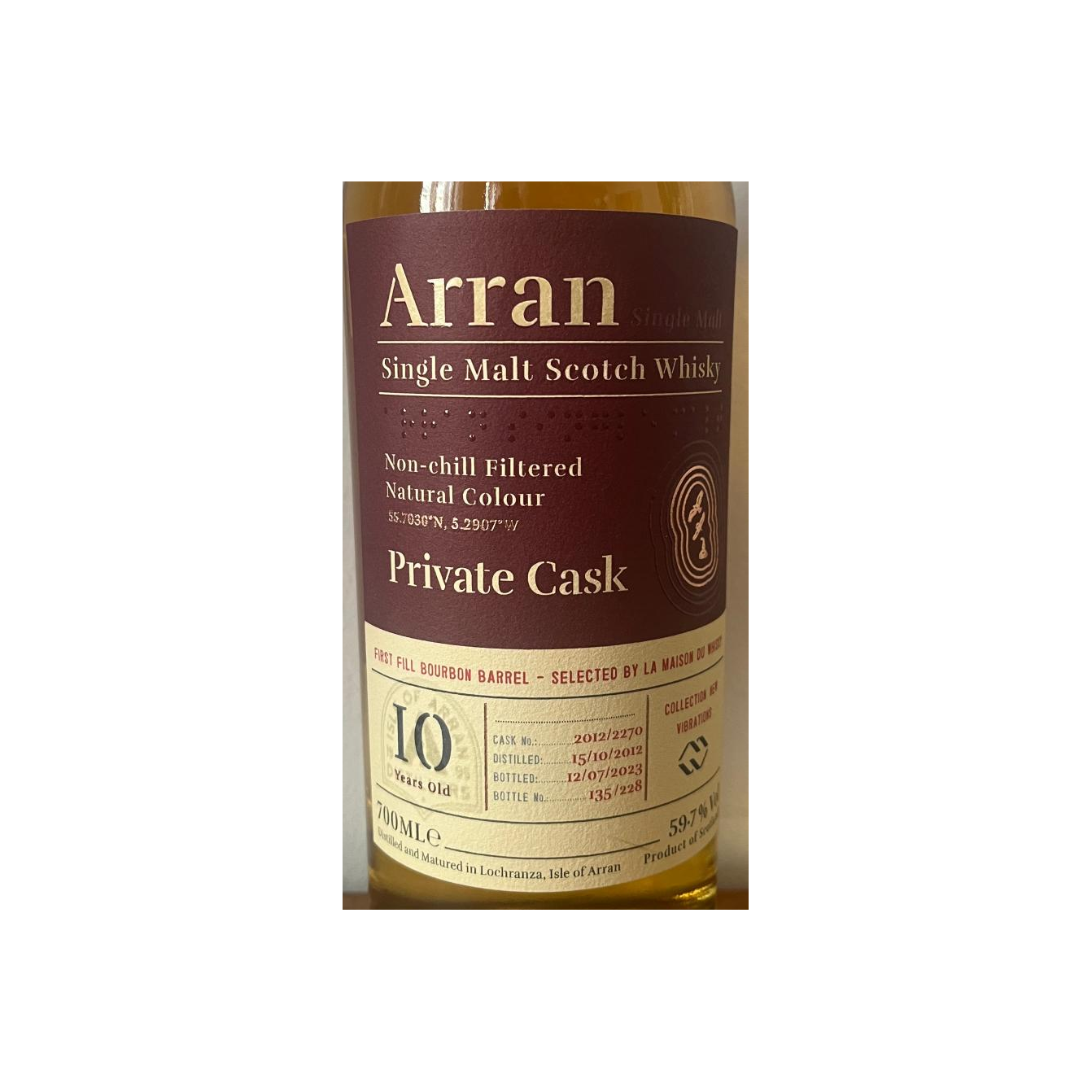 Arran Private Cask 2012 10 Years Single Malt Whisky 2