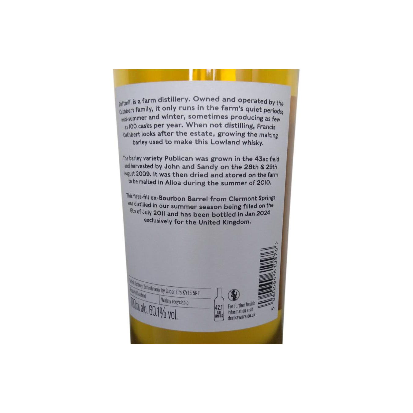 Daftmill Single Cask 2011 Single Malt Whisky 2