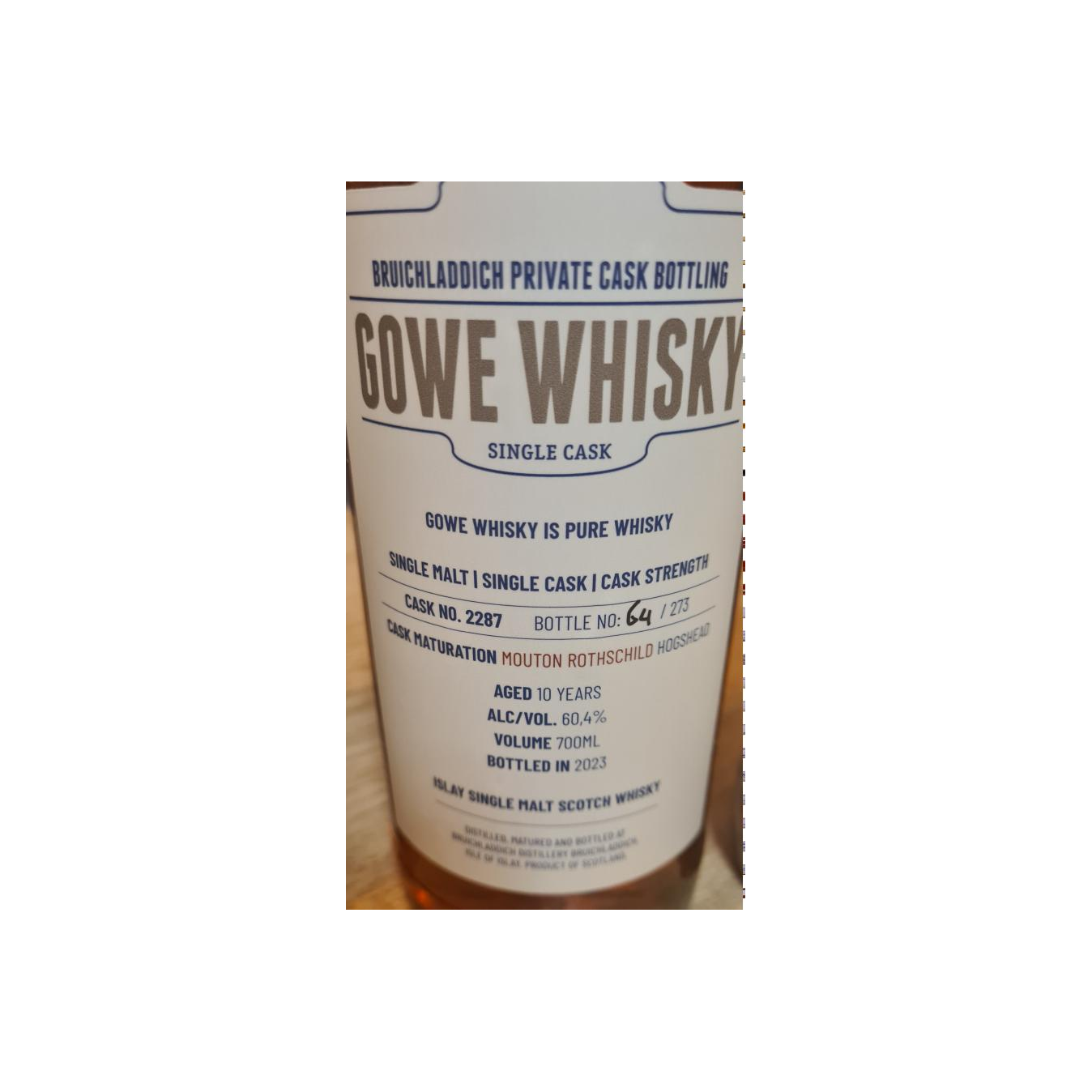 Bruichladdich Private Cask 2012 10 Years Single Malt Whisky 2