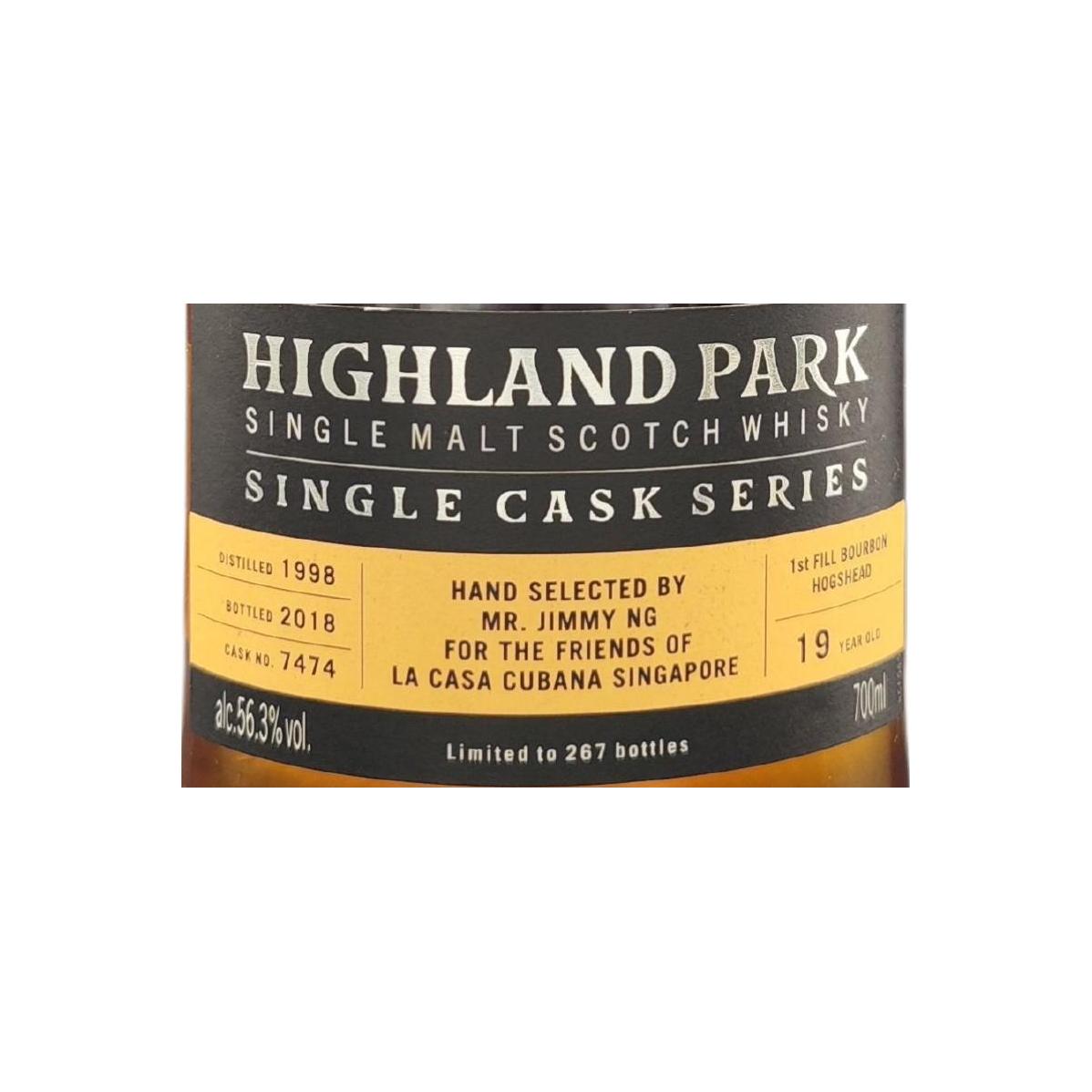 Highland Park 1998 19 Years Single Malt Whisky