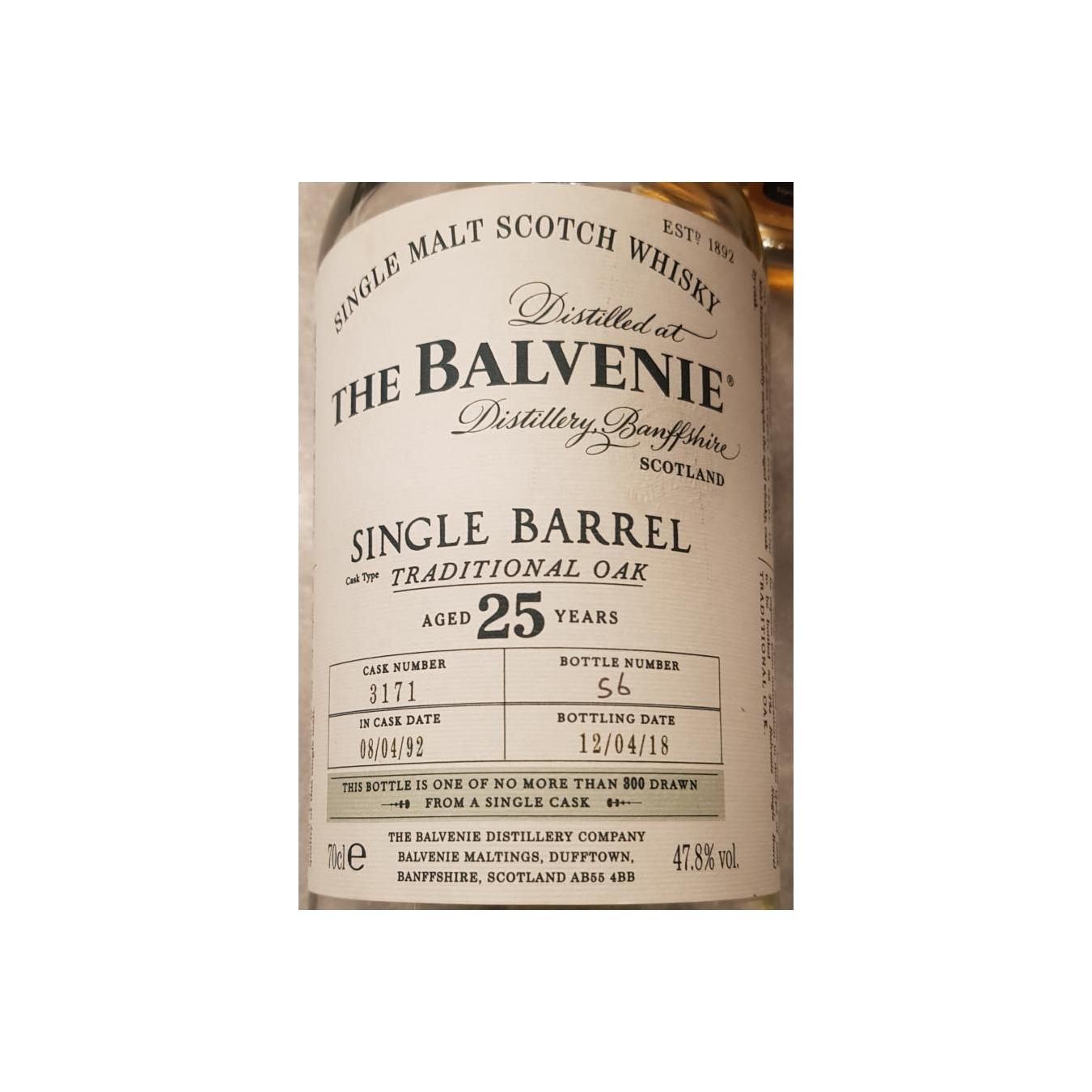 The Balvenie 1992 25 Years Single Malt Whisky