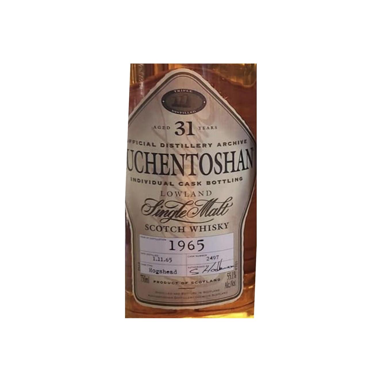 Auchentoshan Individual Cask Bottling 1965 31 Years Single Malt Whisky