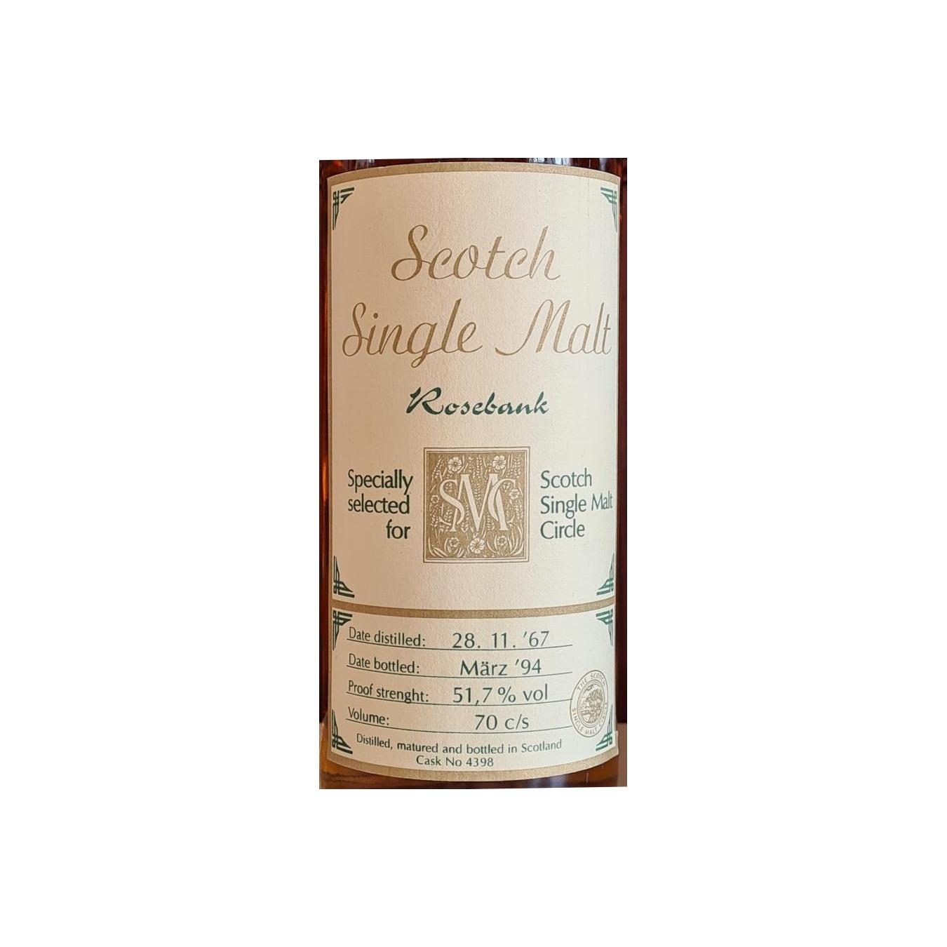 Rosebank 1967 26 Years Single Malt Whisky
