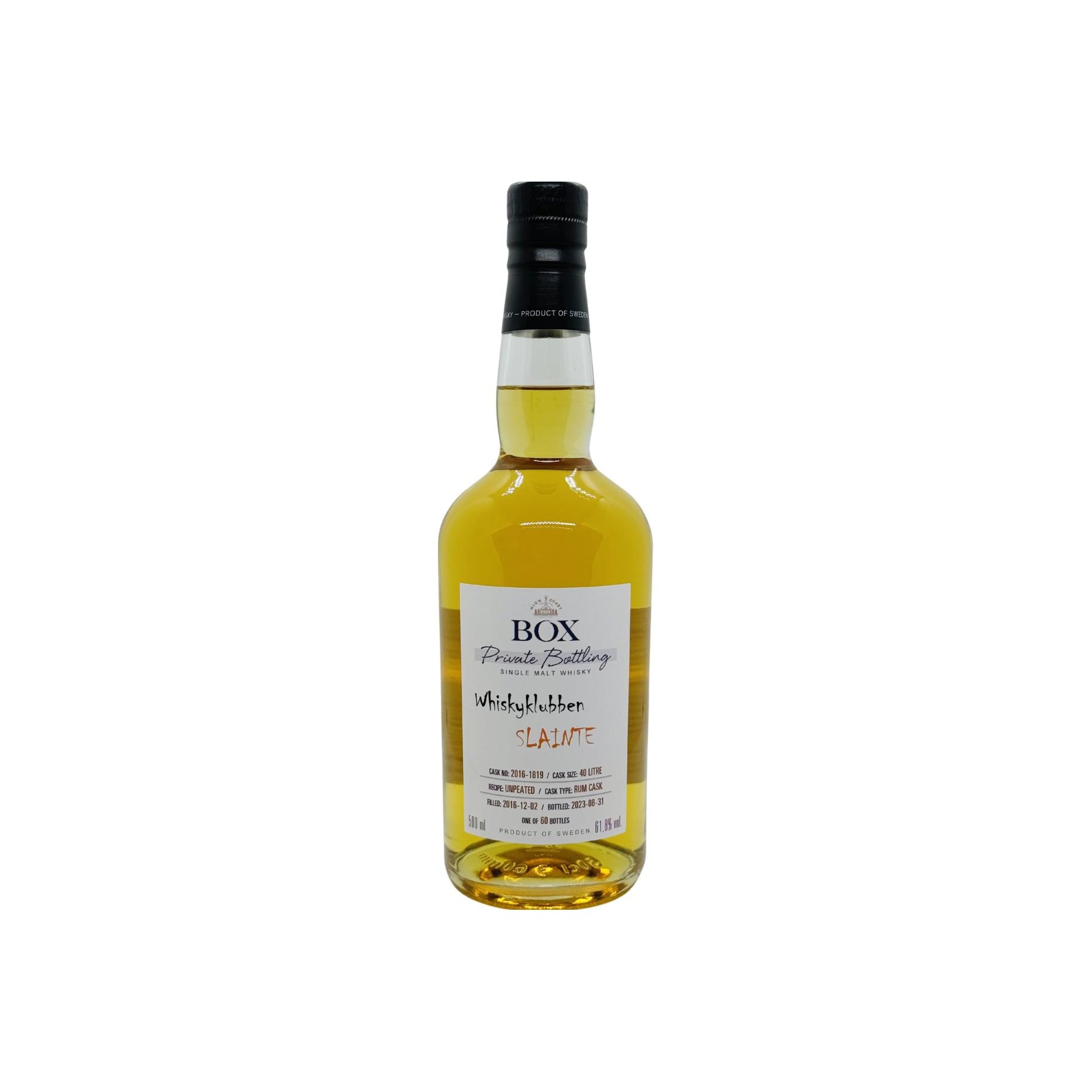 Box Private Bottling 2016 Single Malt Whisky