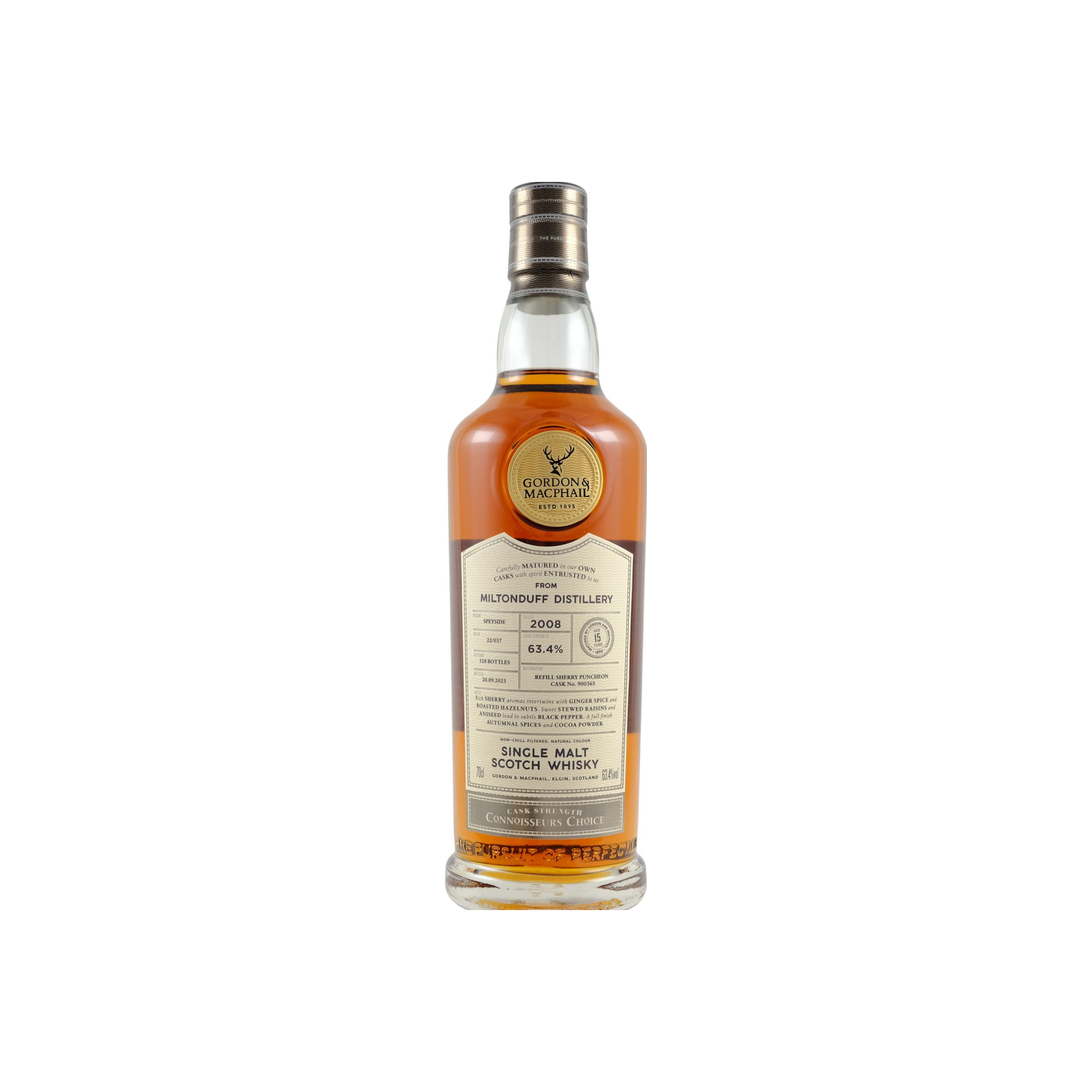 Miltonduff Connoisseurs Choice - Cask Strength 2008 15 Years Single Malt Whisky