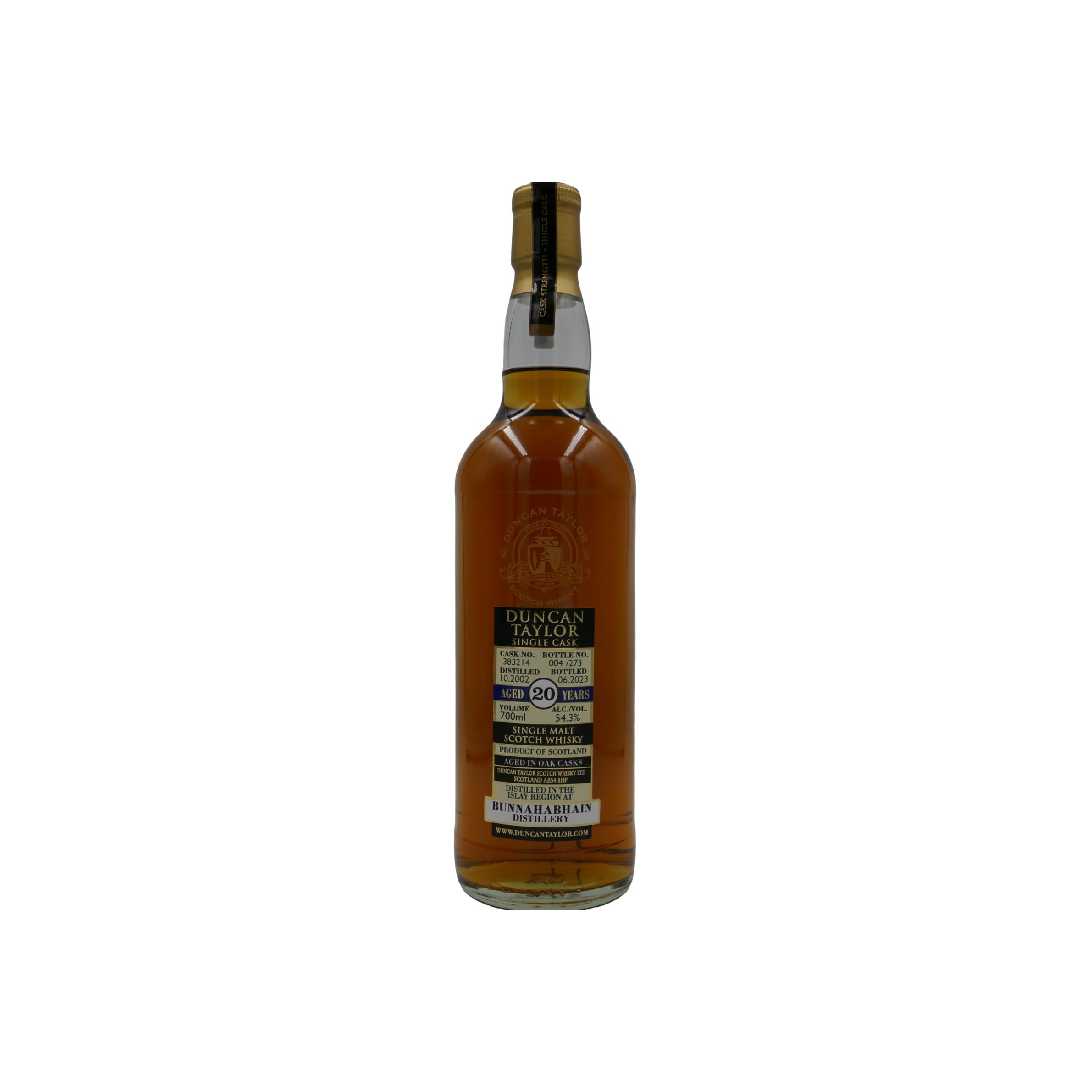 Bunnahabhain Single Cask 2002 20 Years Single Malt Whisky