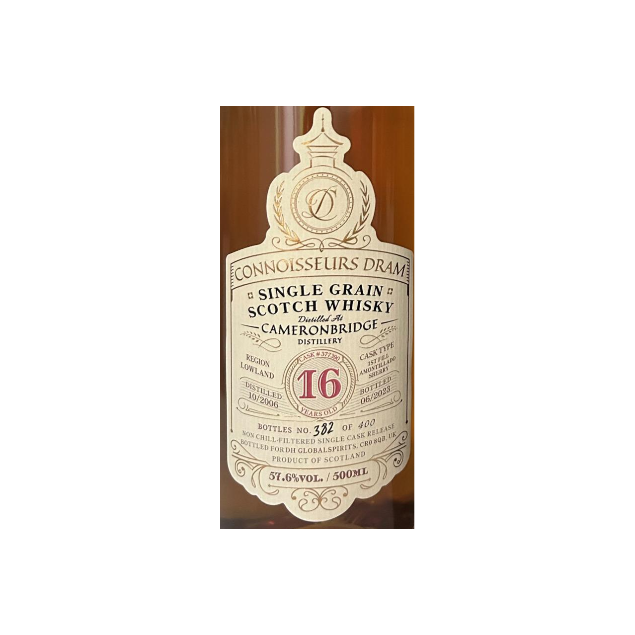 Cameronbridge 2006 16 Years Single Grain Whisky 2