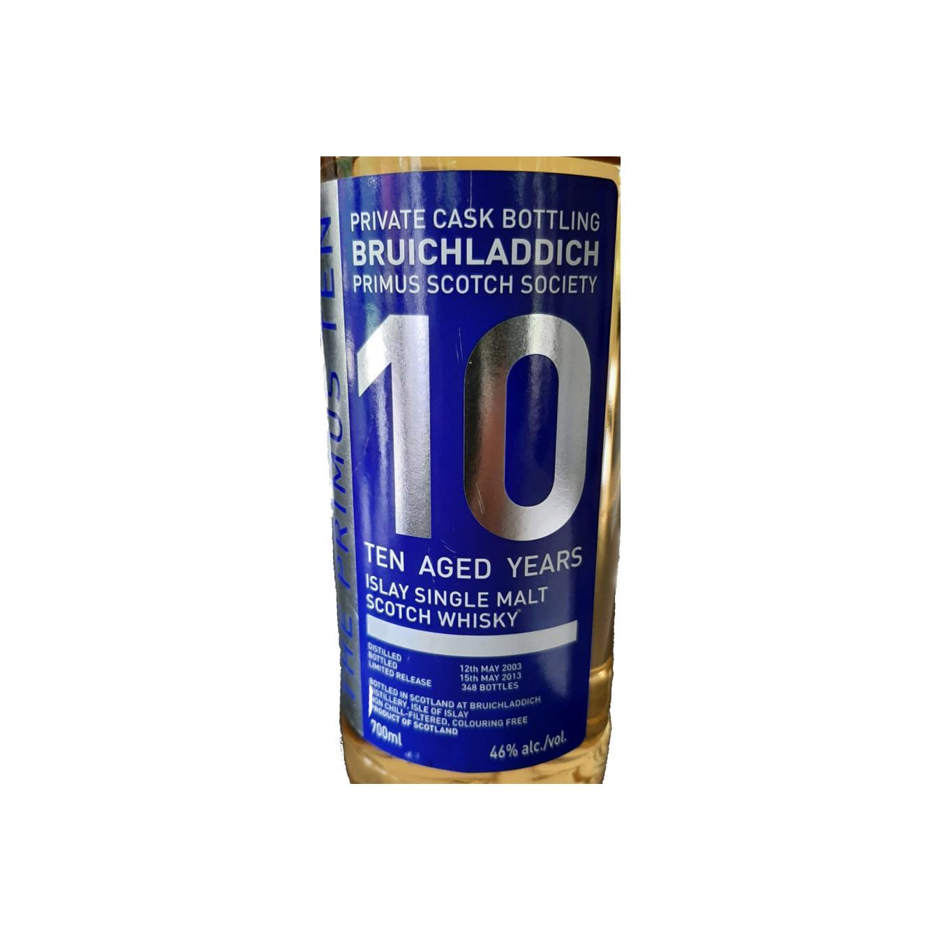 Bruichladdich 2003 10 Years Single Malt Whisky