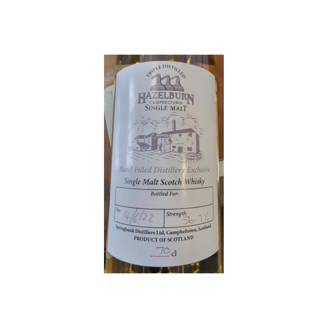 Hazelburn Single Malt Whisky
