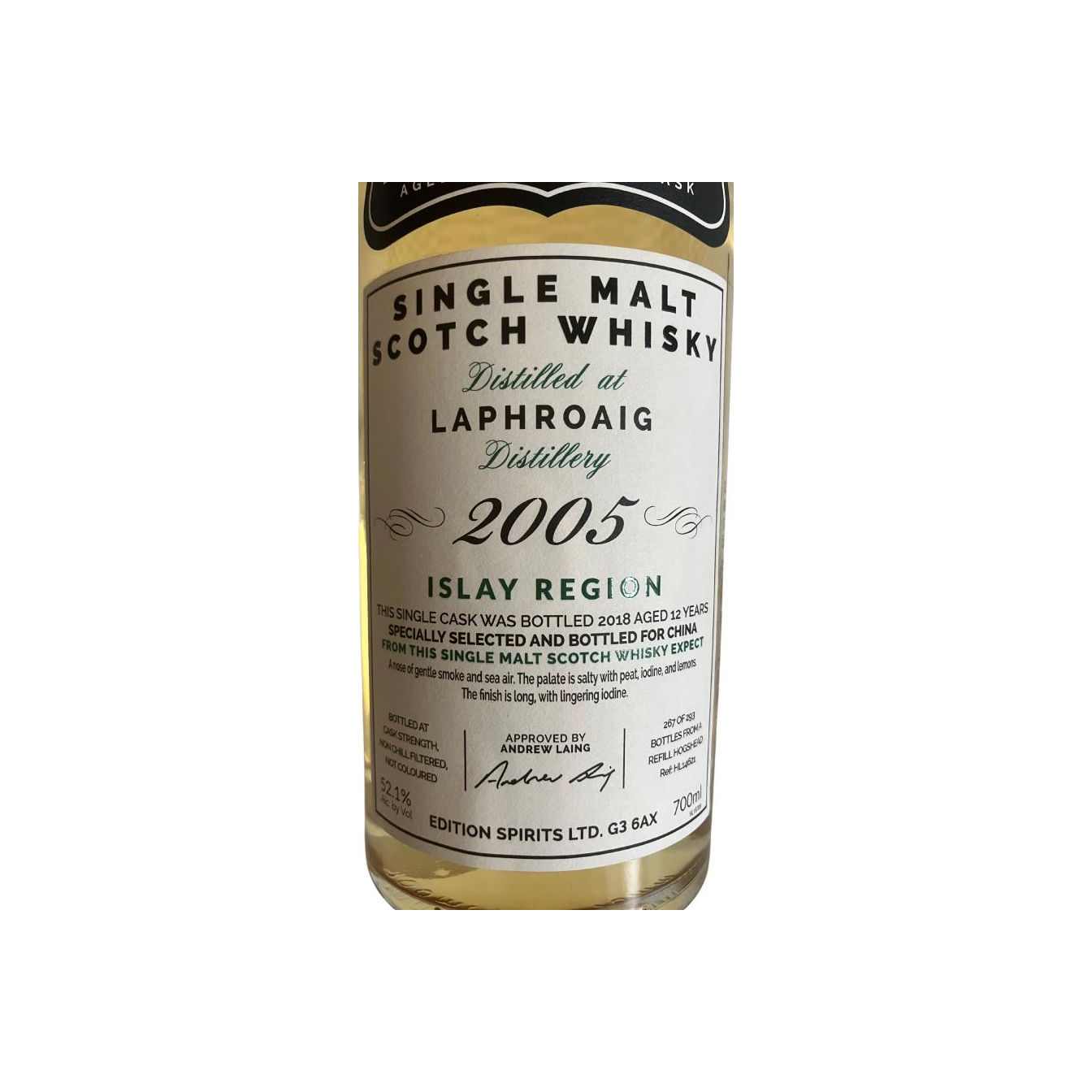 Laphroaig The First Editions 2005 12 Years Single Malt Whisky 2