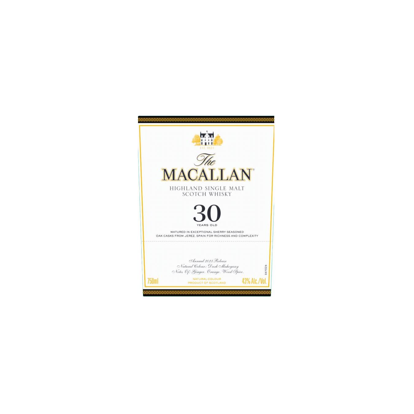 The Macallan 30 Years Single Malt Whisky