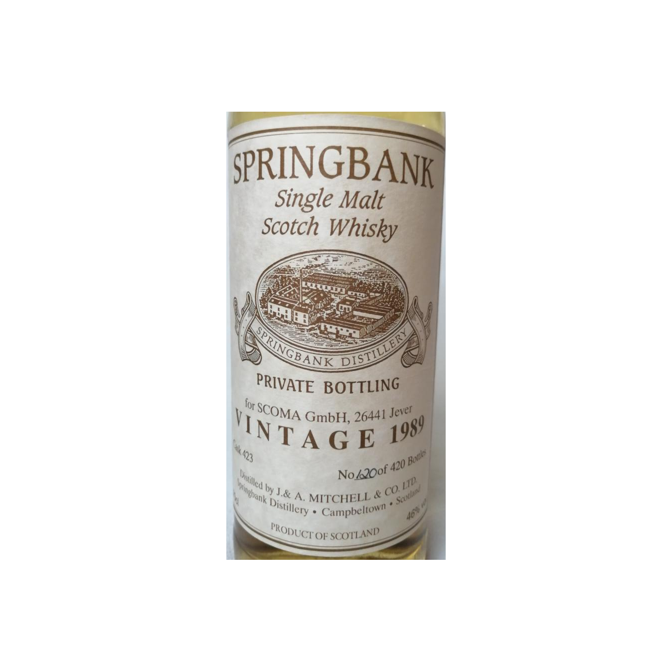 Springbank 1989 Single Malt Whisky 2