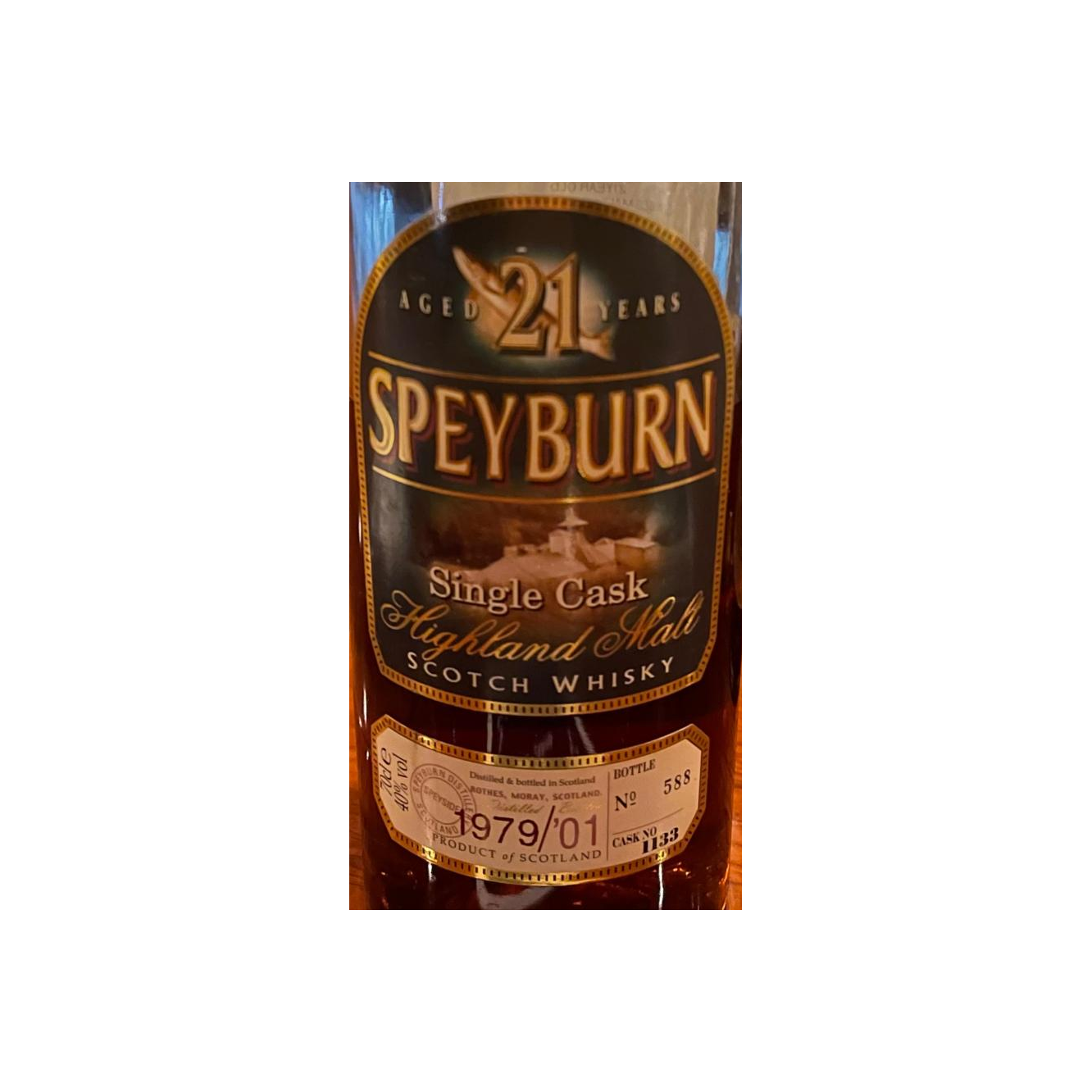 Spey Single Cask 1979 21 Years Single Malt Whisky