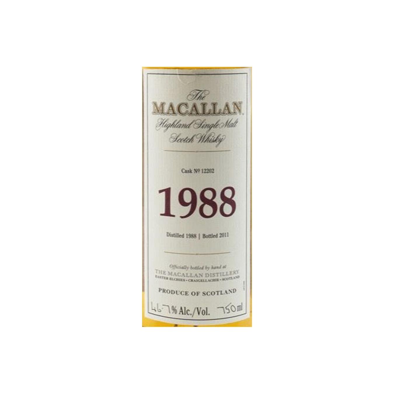 The Macallan 1988 23 Years Single Malt Whisky