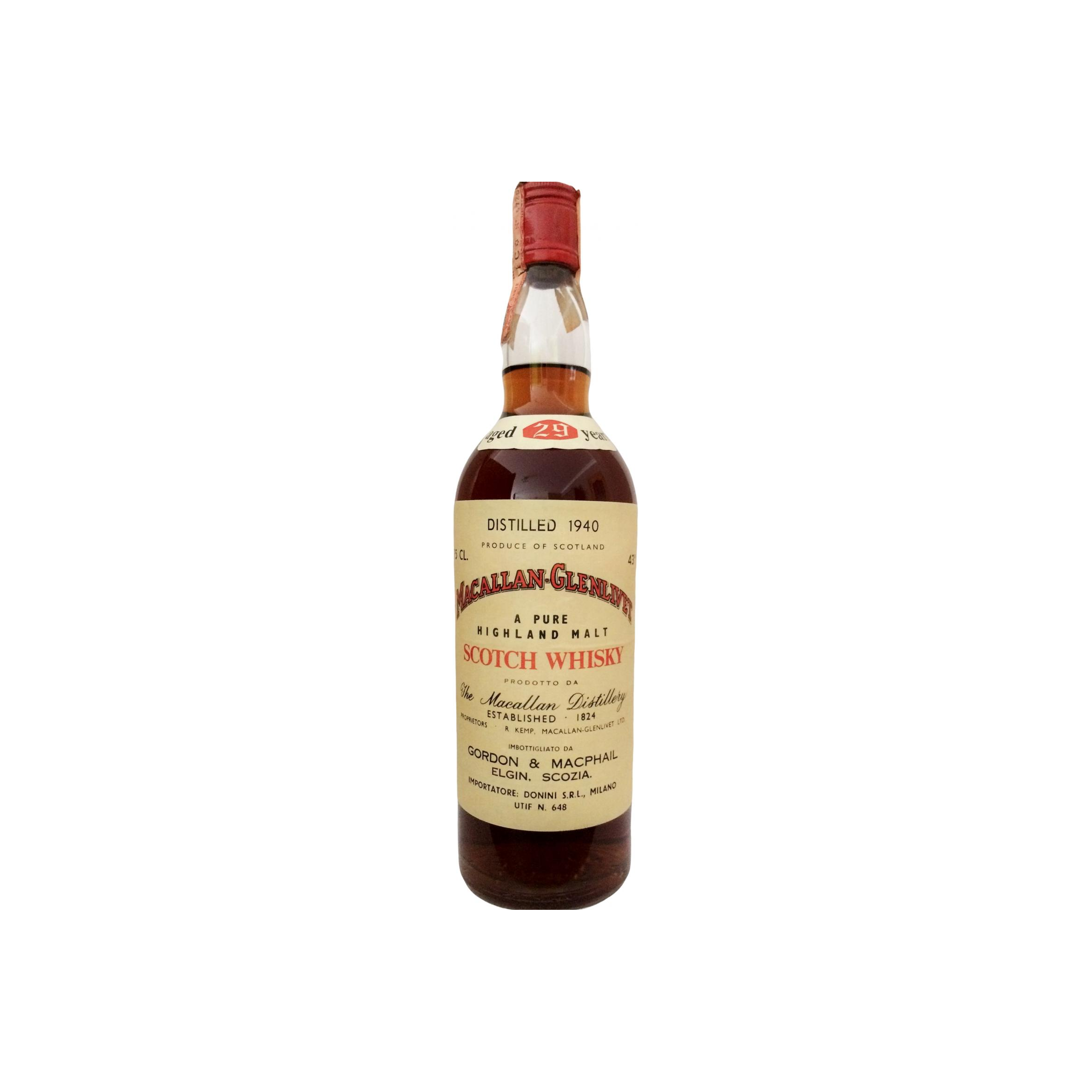 The Macallan 1940 29 Years Single Malt Whisky