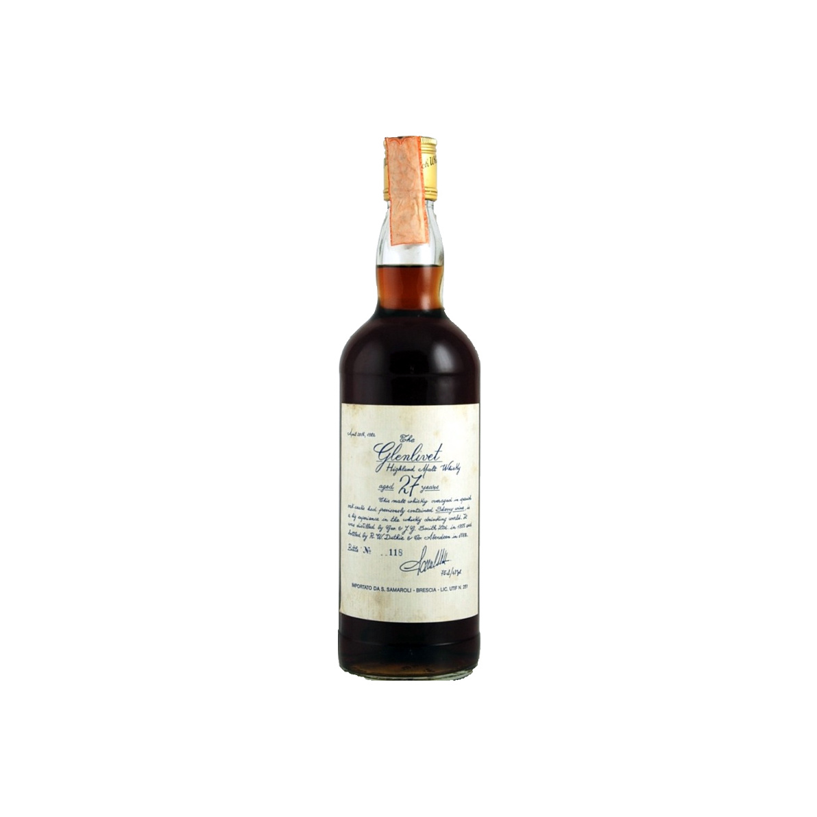 The Glenlivet 1955 27 Years Single Malt Whisky