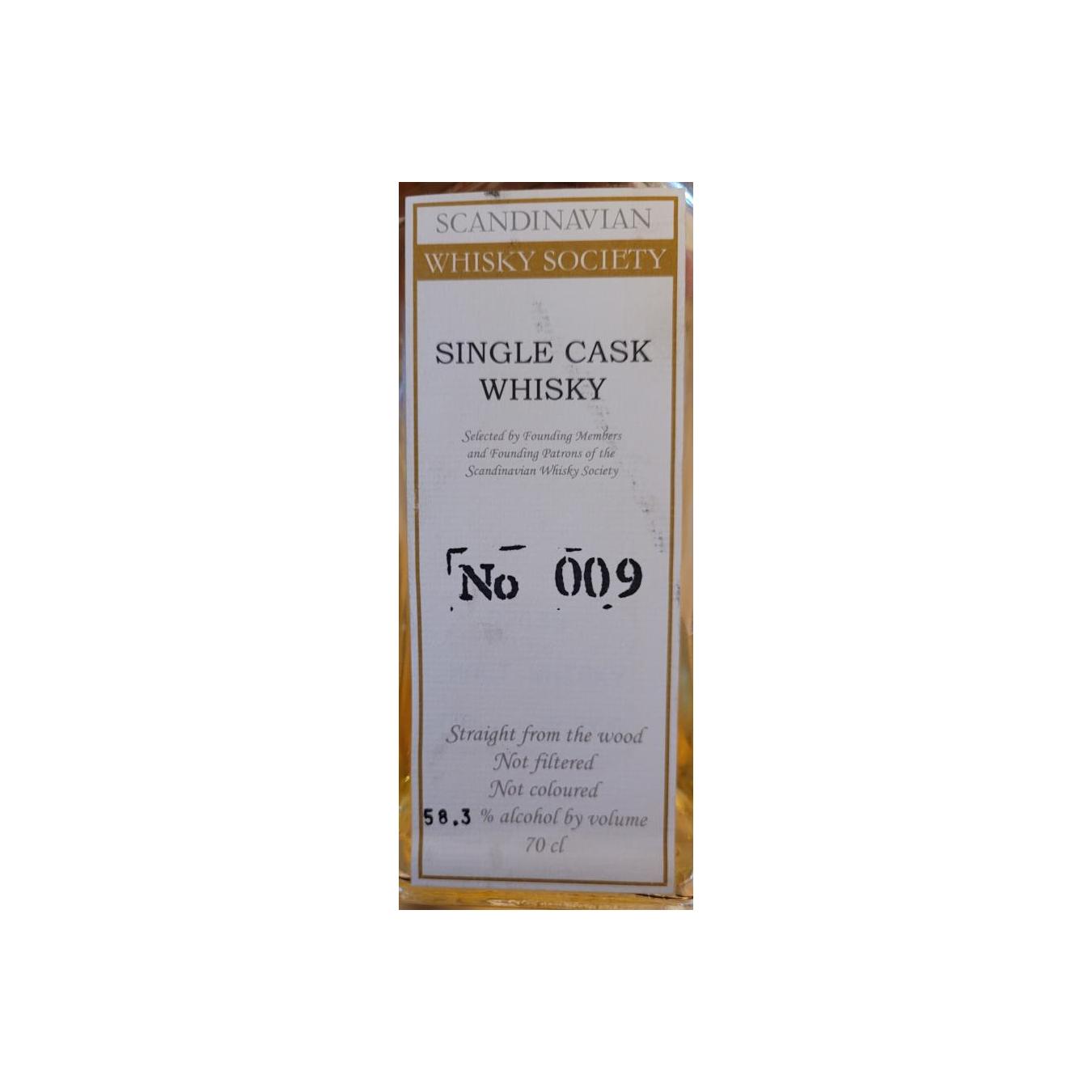 Single Cask Whisky No 009