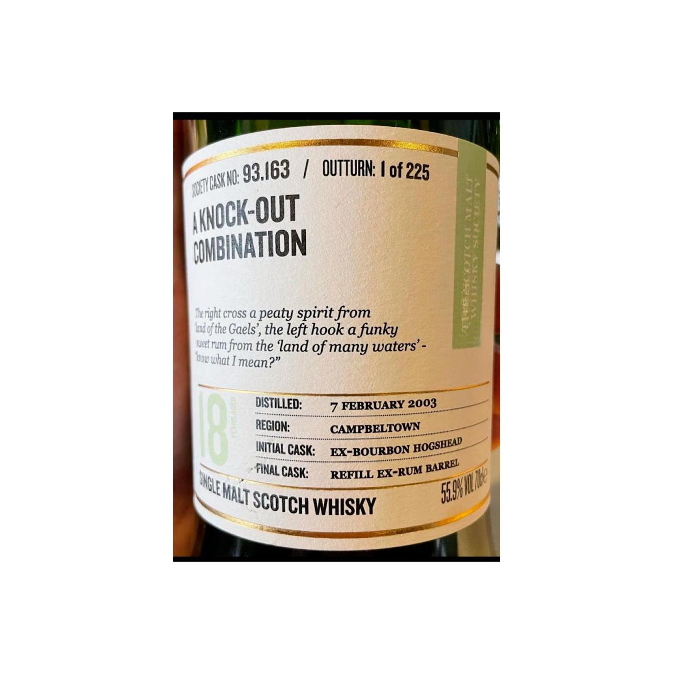 The Scotch Malt Whisky Society 2003 18 Years Single Malt Whisky
