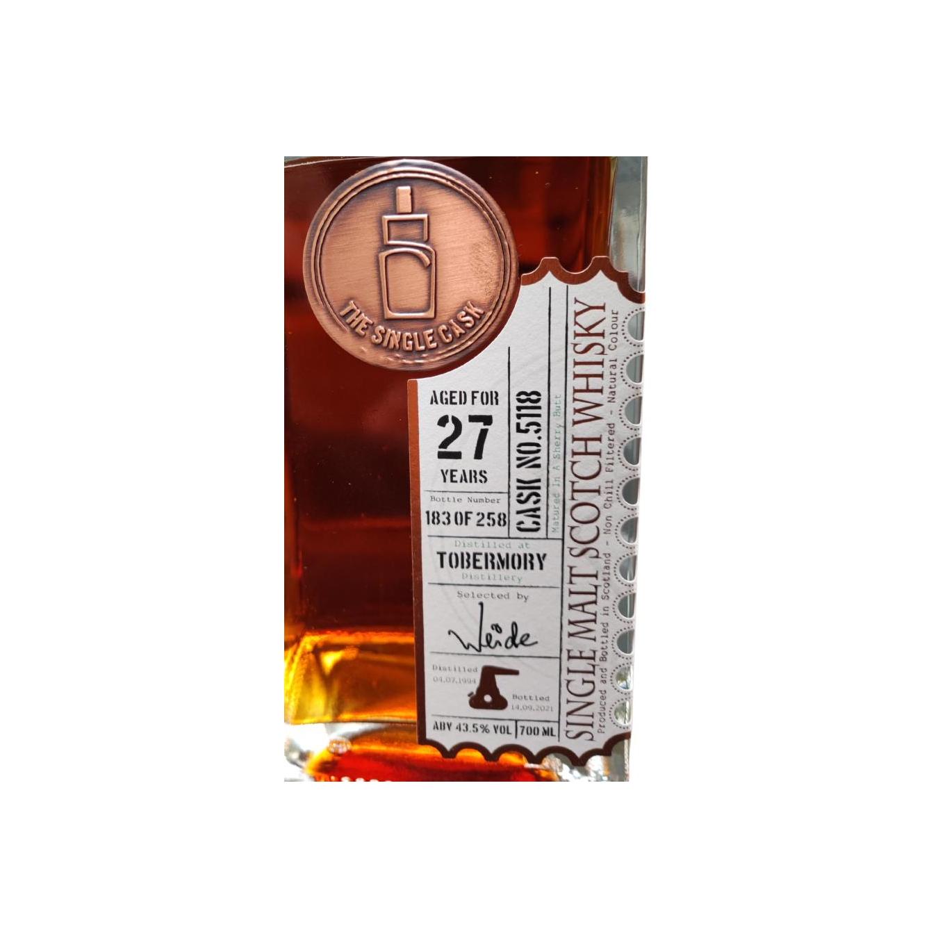 Tobermory 1994 27 Years Single Malt Whisky 2
