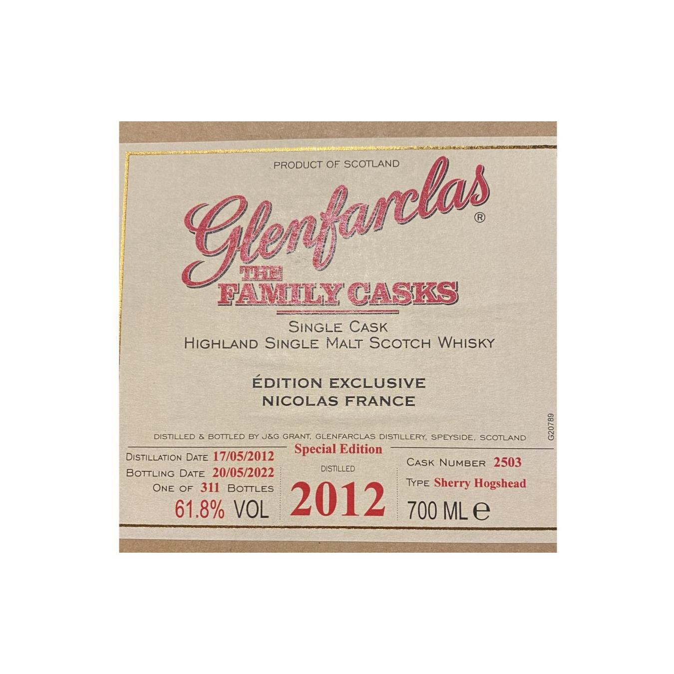 Glenfarclas 2012 Single Malt Whisky