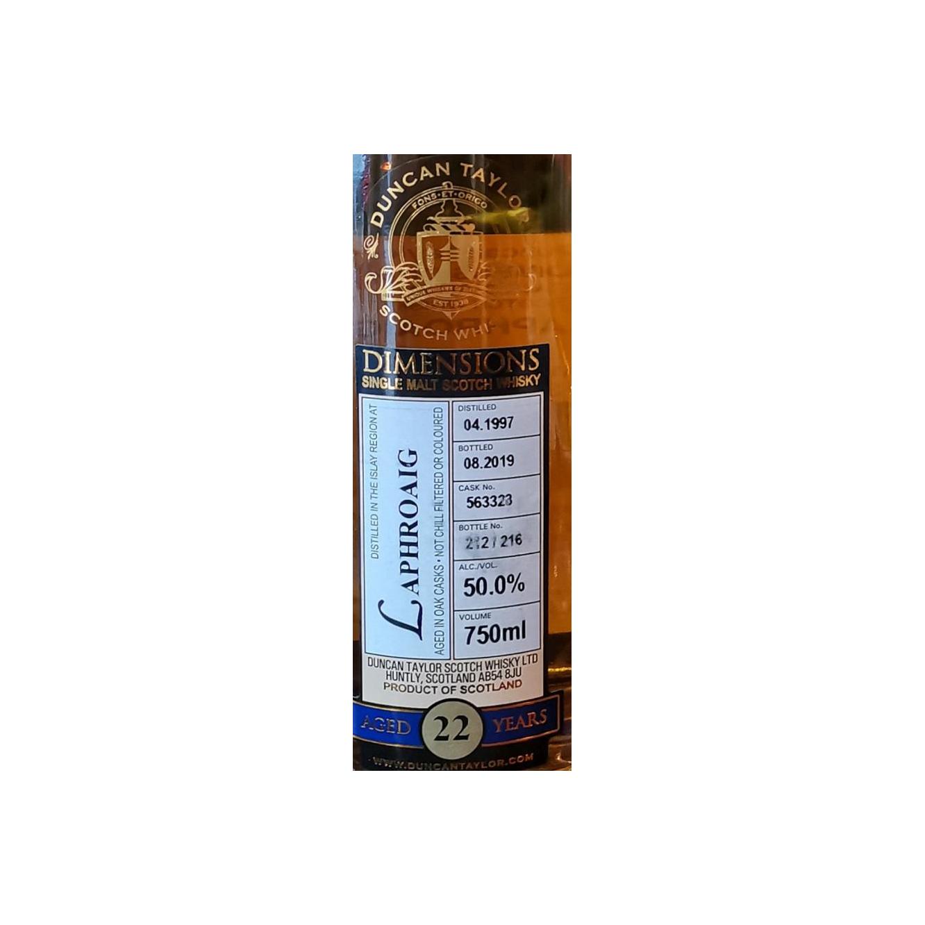 Laphroaig Dimensions 1997 22 Years Single Malt Whisky