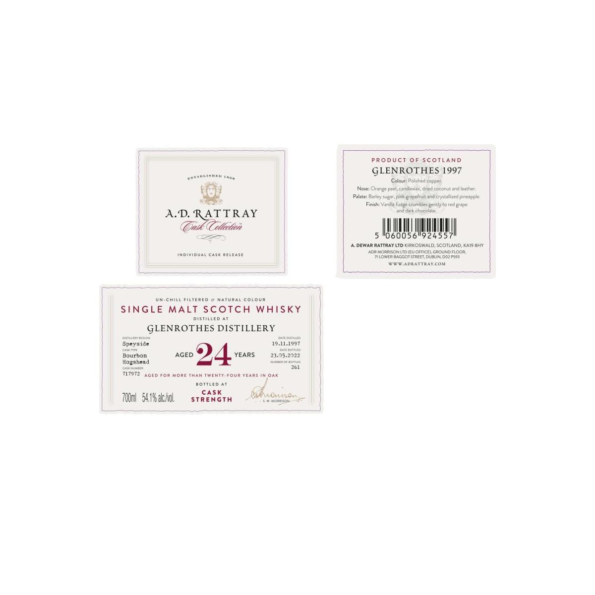 The Glenrothes 1997 24 Years Single Malt Whisky