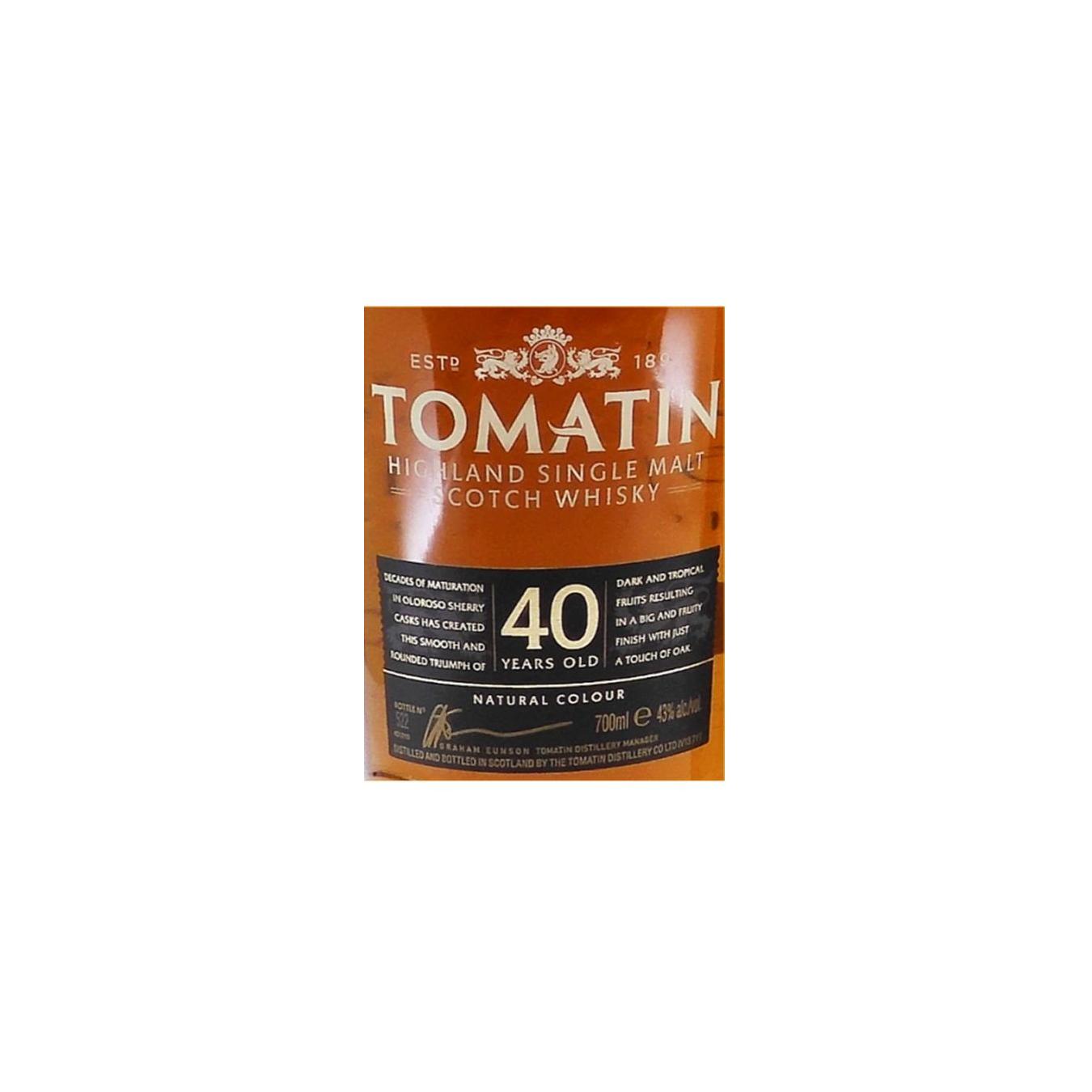 Tomatin 40 Years Single Malt Whisky