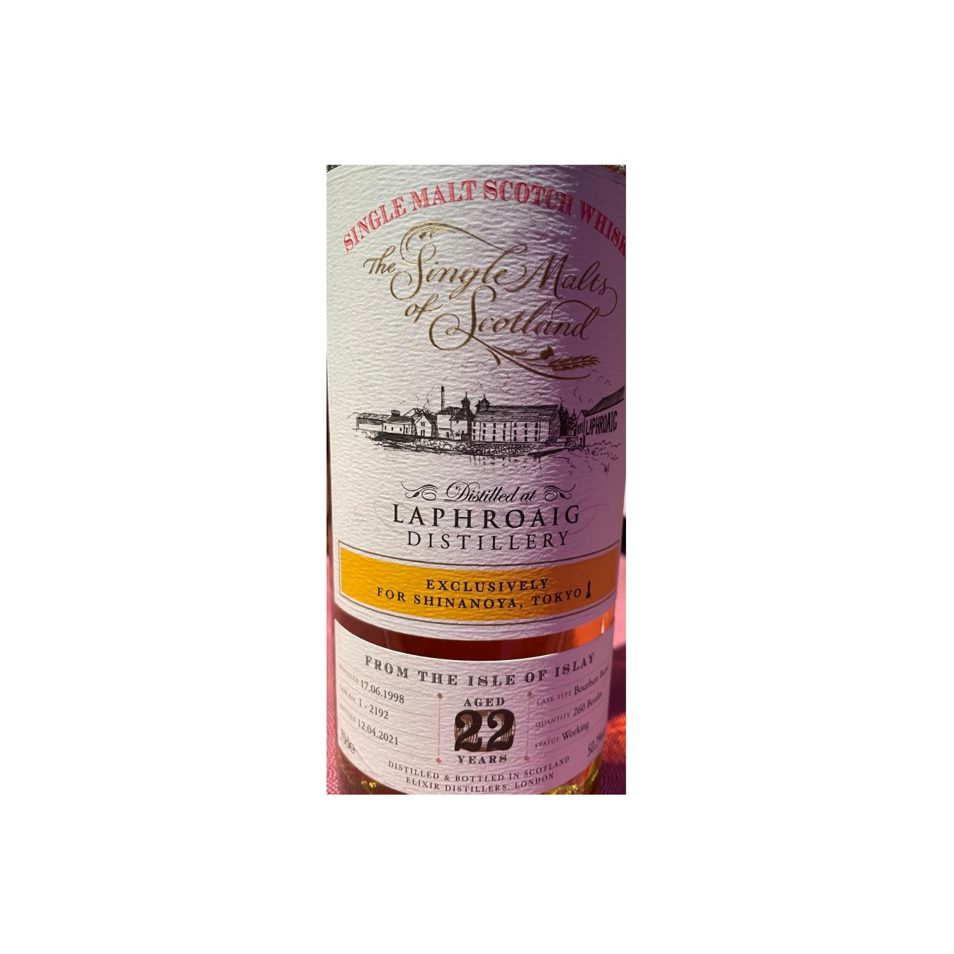 Laphroaig The Single Malts of Scotland 1998 22 Years Single Malt Whisky