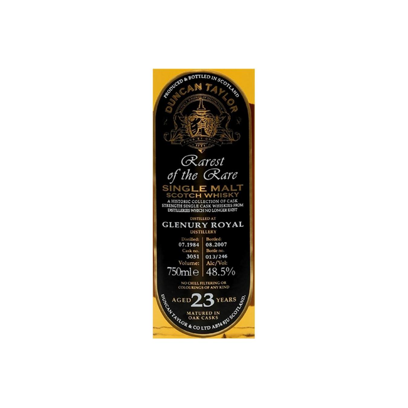 Glenury Royal 1984 23 Years Single Malt Whisky