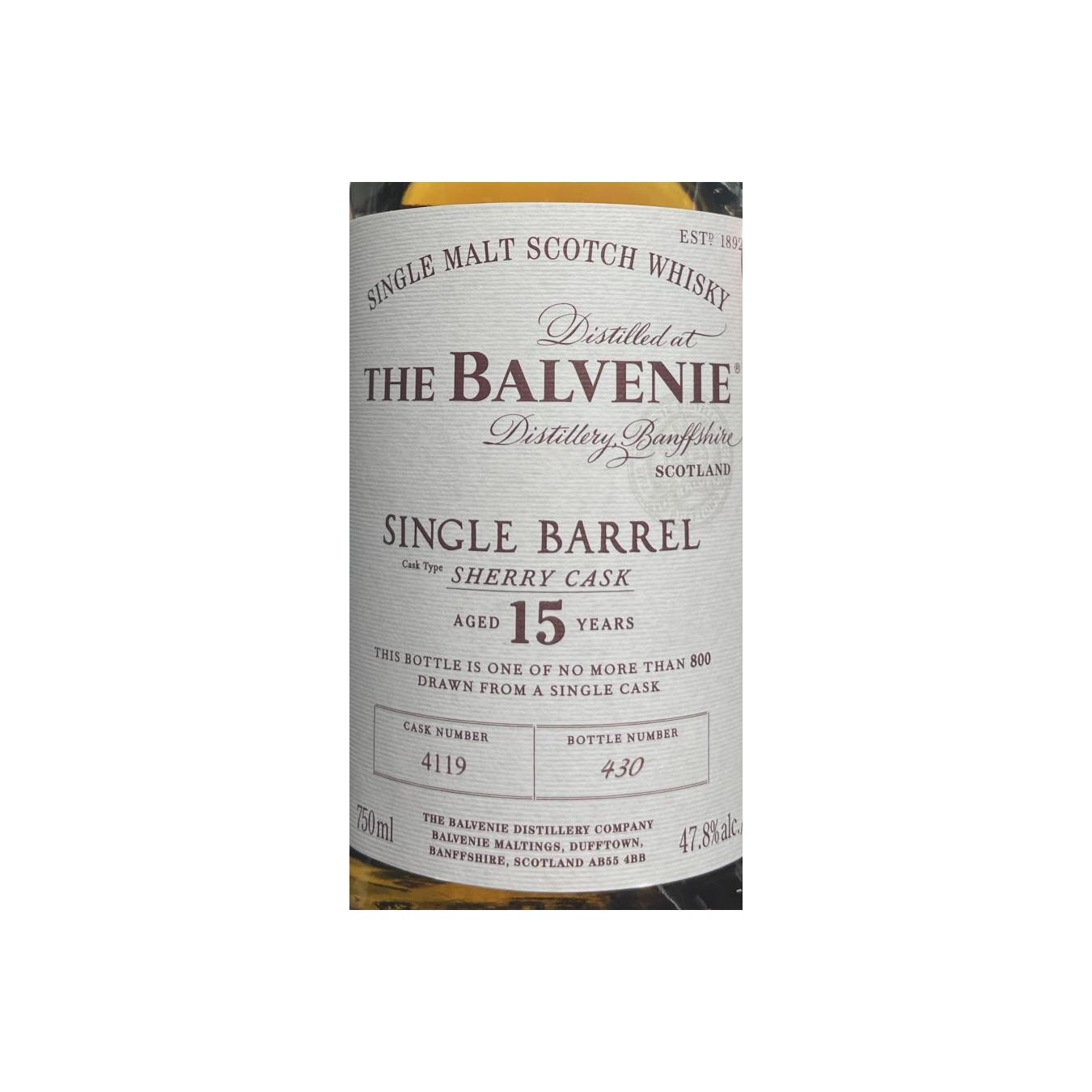 Balvenie 15-year-old