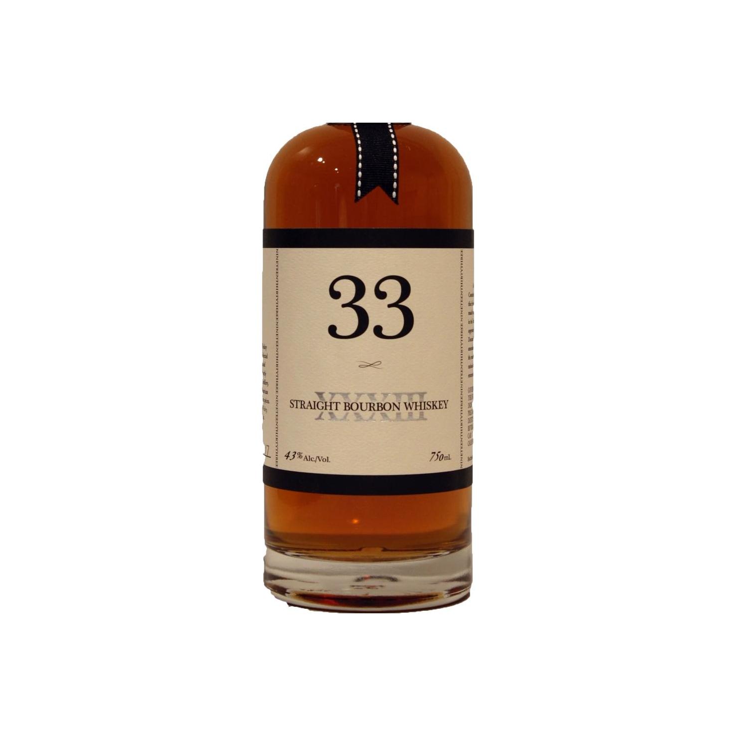 Cutler's 33 Straight Bourbon Whiskey