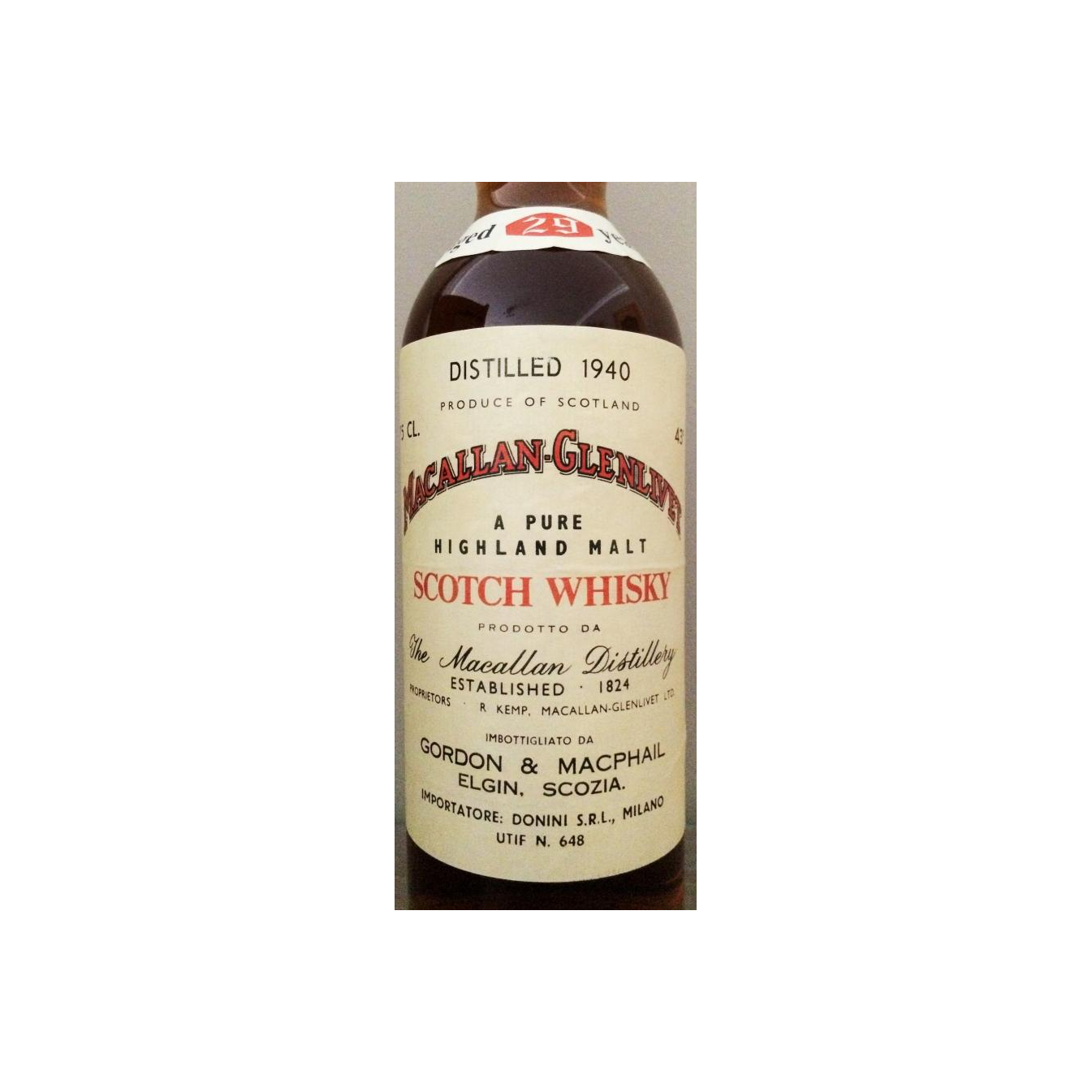 The Macallan 1940 29 Years Single Malt Whisky 2