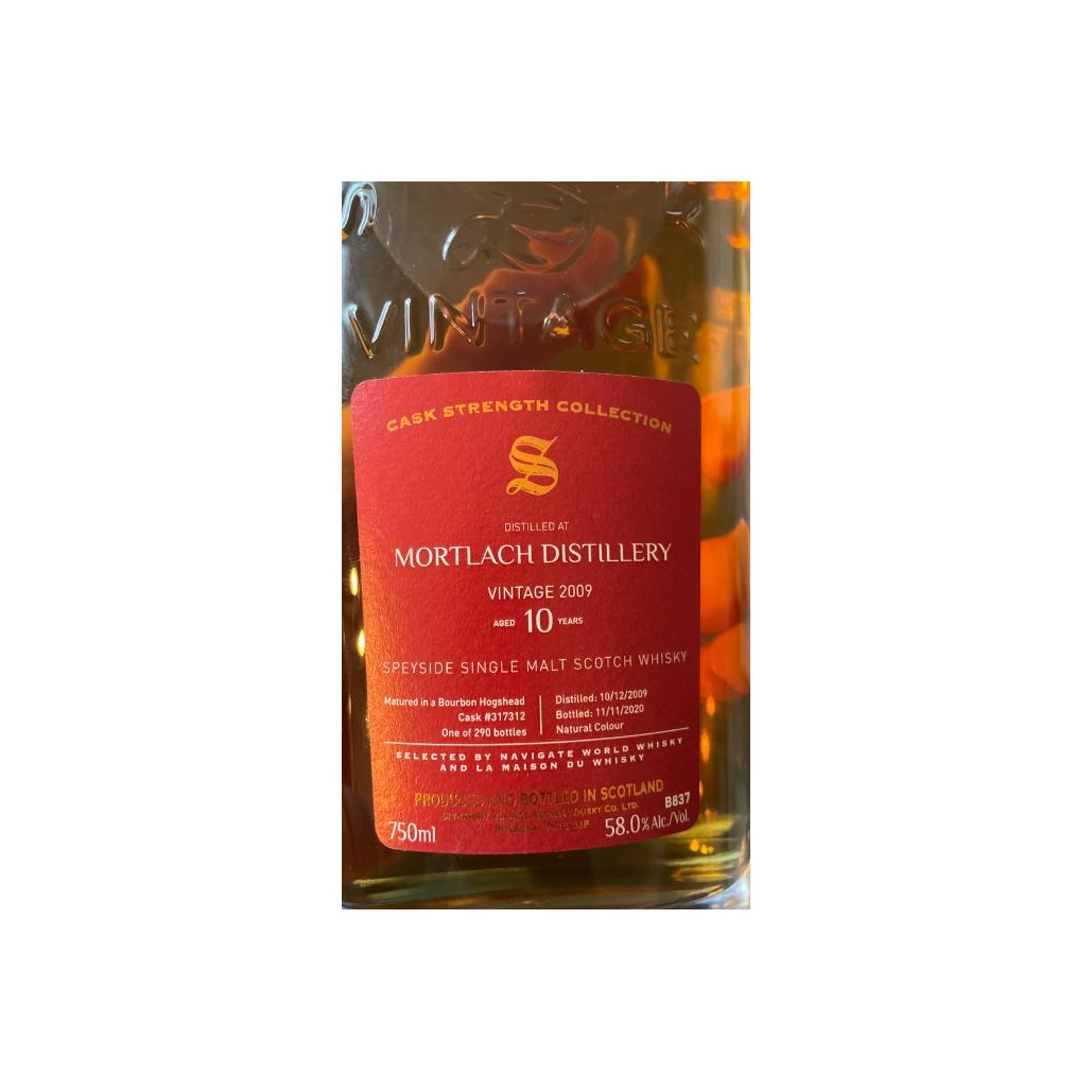 Mortlach Cask Strength Collection 2009 10 Years Single Malt Whisky