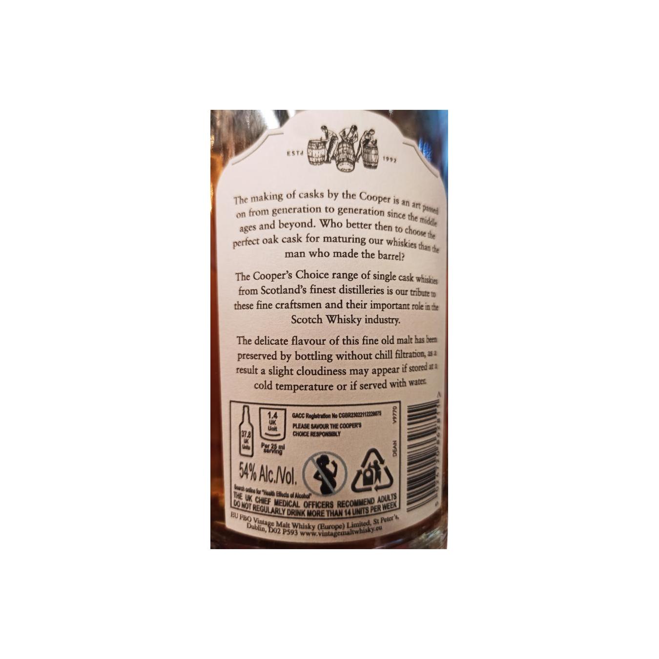 Deanston The Cooper's Choice 2014 8 Years Single Malt Whisky 2