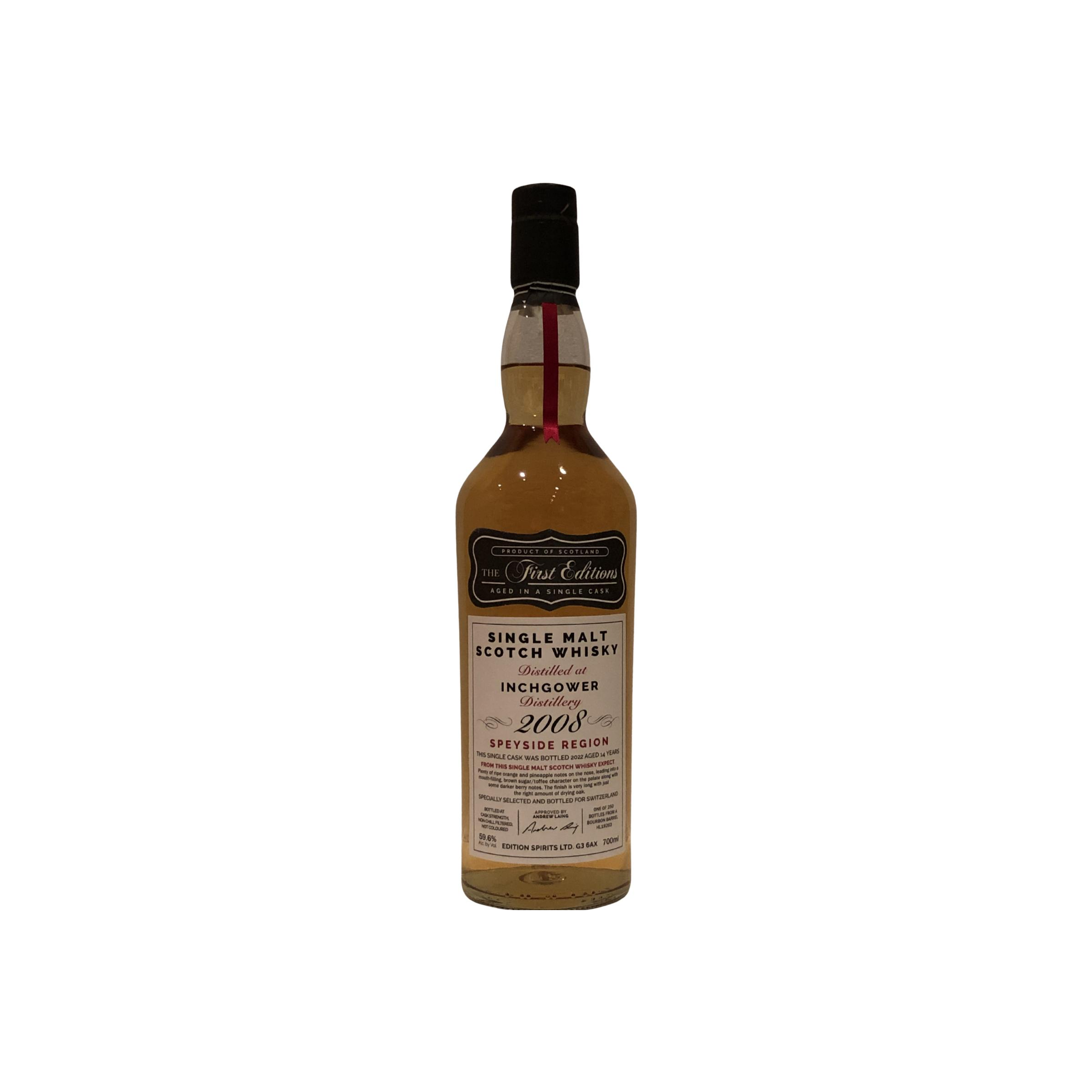 Inchgower The First Editions 2008 14 Years Single Malt Whisky